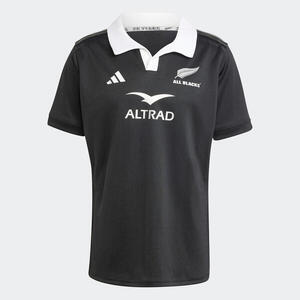 Camiseta de rugby Adidas ALL BLACKS - Réplica Nueva Zelanda 2024 Negro Júnior