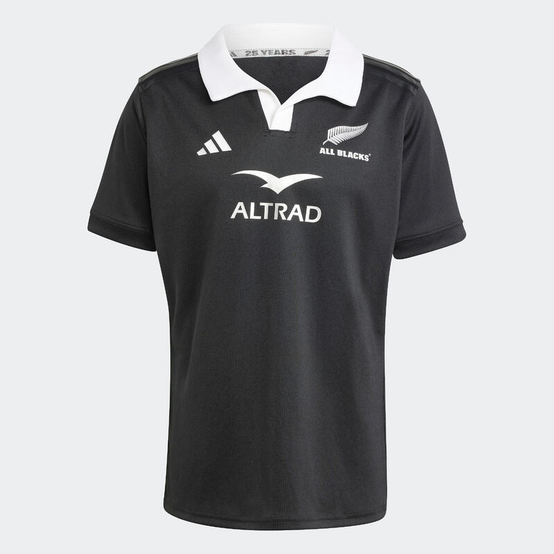 Tricou de rugby All Blacks ADIDAS Replica Noua Zeelandă 2025 Negru Adulți