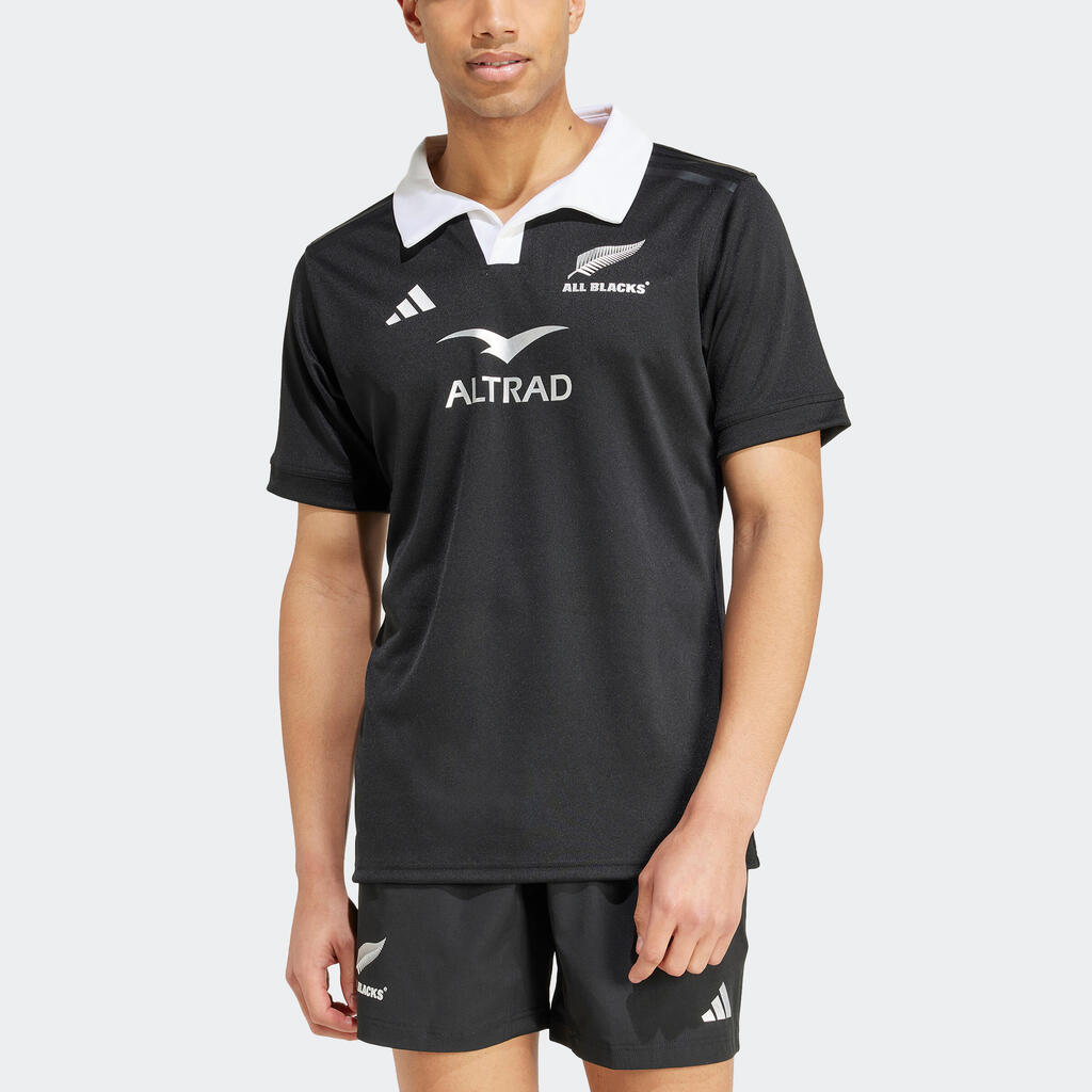 Replika detského ragbyového dresu All Blacks NZ 2024 čierna