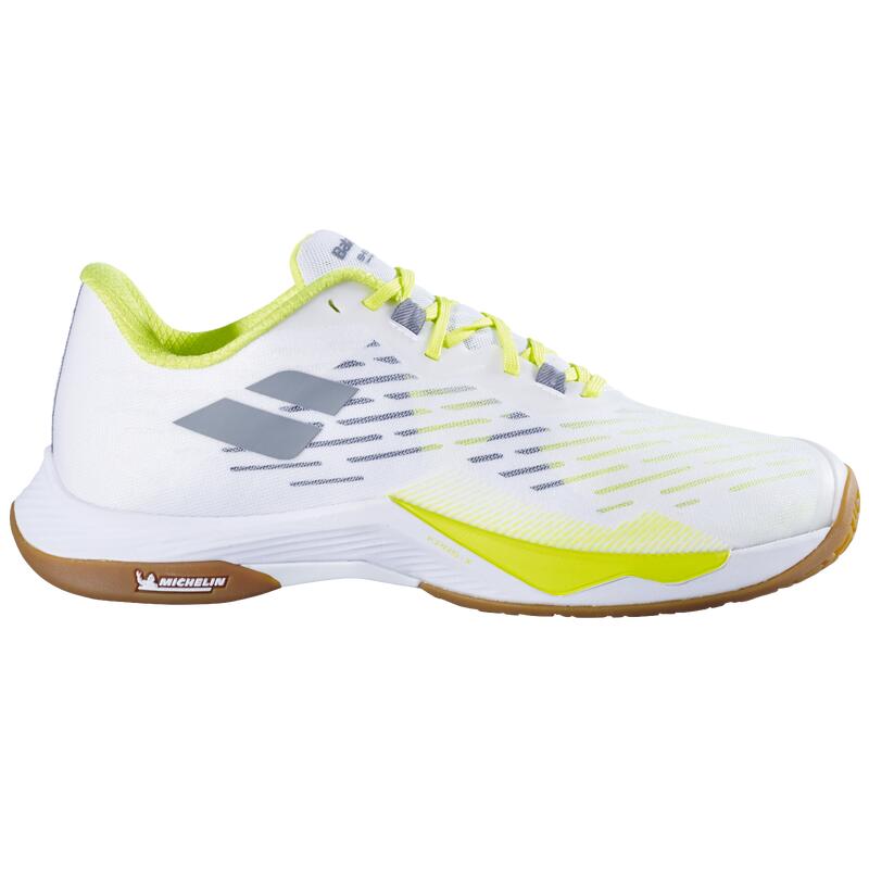 Badmintonschoenen voor heren Shadow Tour 5 wit geel