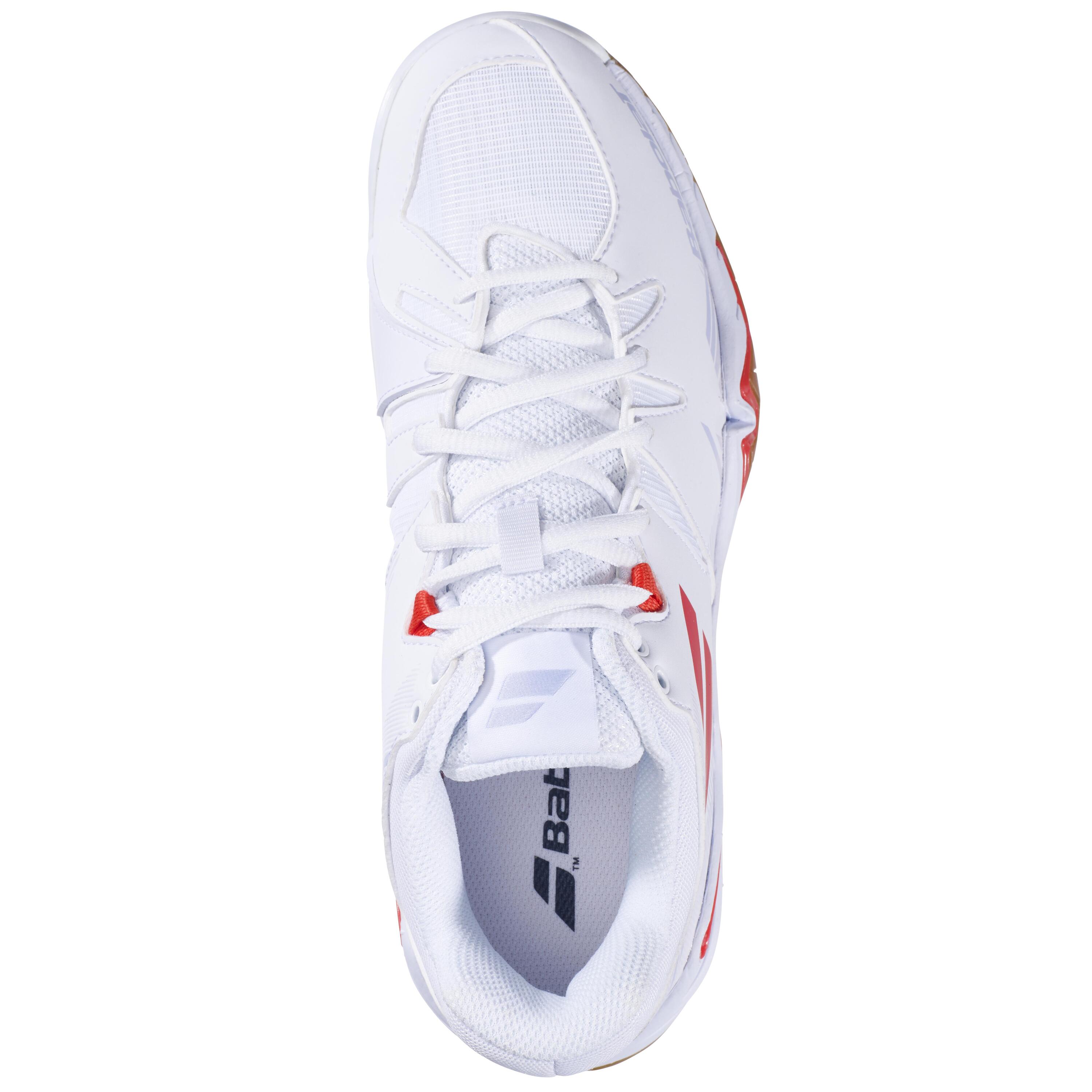 Calçado de badminton mulher - Shadow Spirit branco 4/5