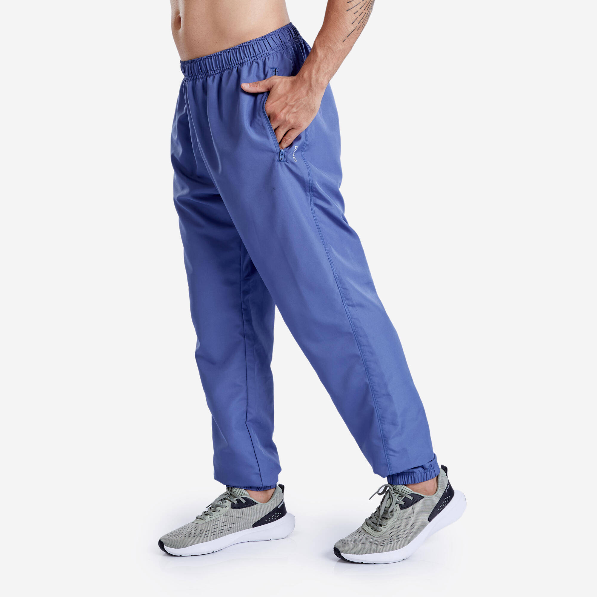 Men Gym Trackpants Slim Fit Jogger Style, Breathable, Quick Dry - Asphalt Blue -  1