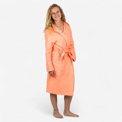 Accappatoio piscina donna MF cappuccio rosso
