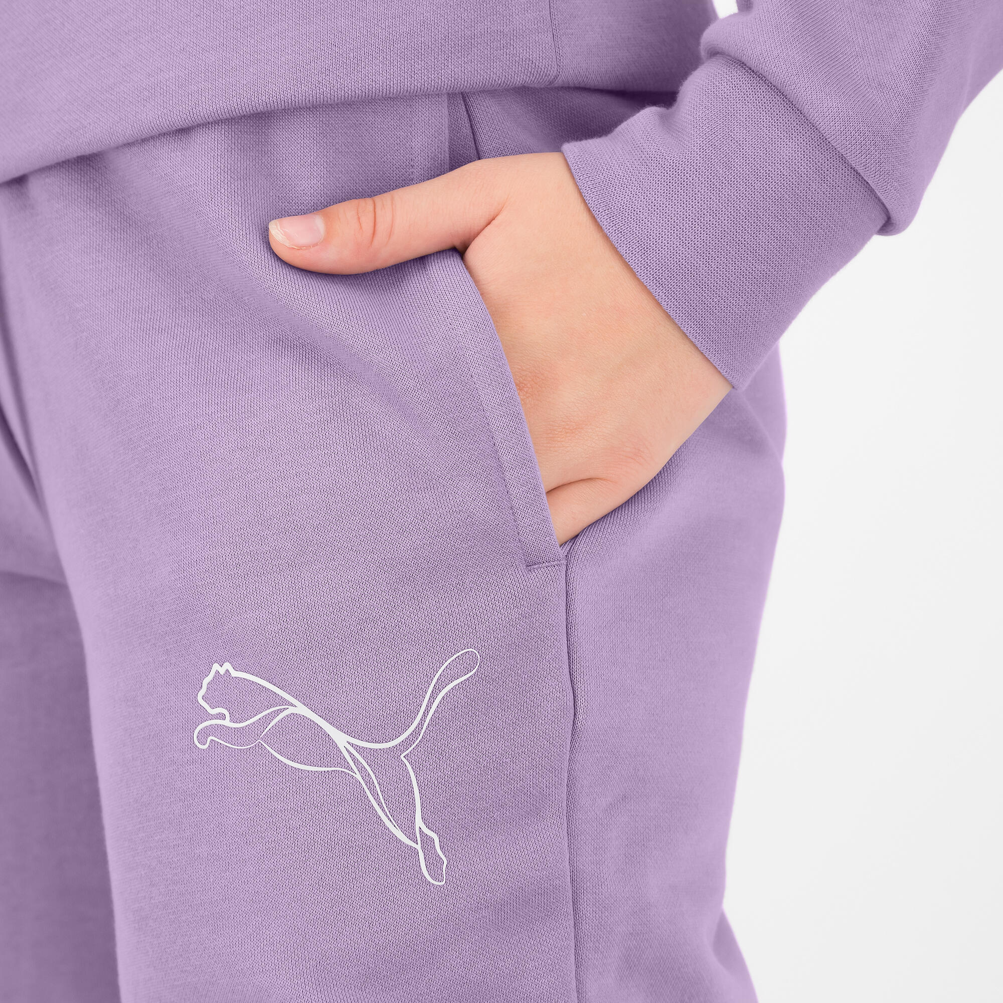 Joggingbroek voor dames Puma lavendel 5/7