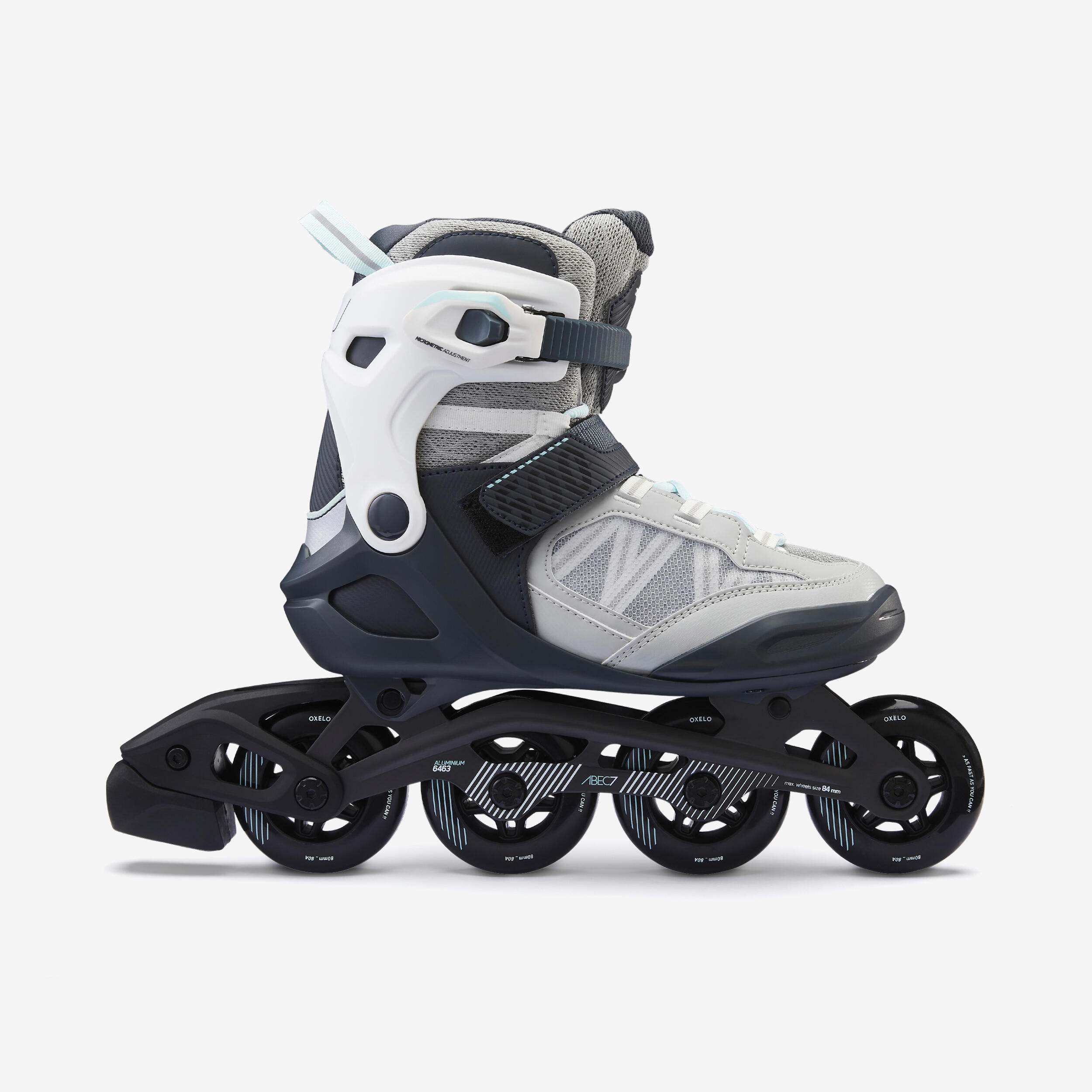 Inline-Skates Inliner Damen/Herren - FIT500 hellgrau 15/29