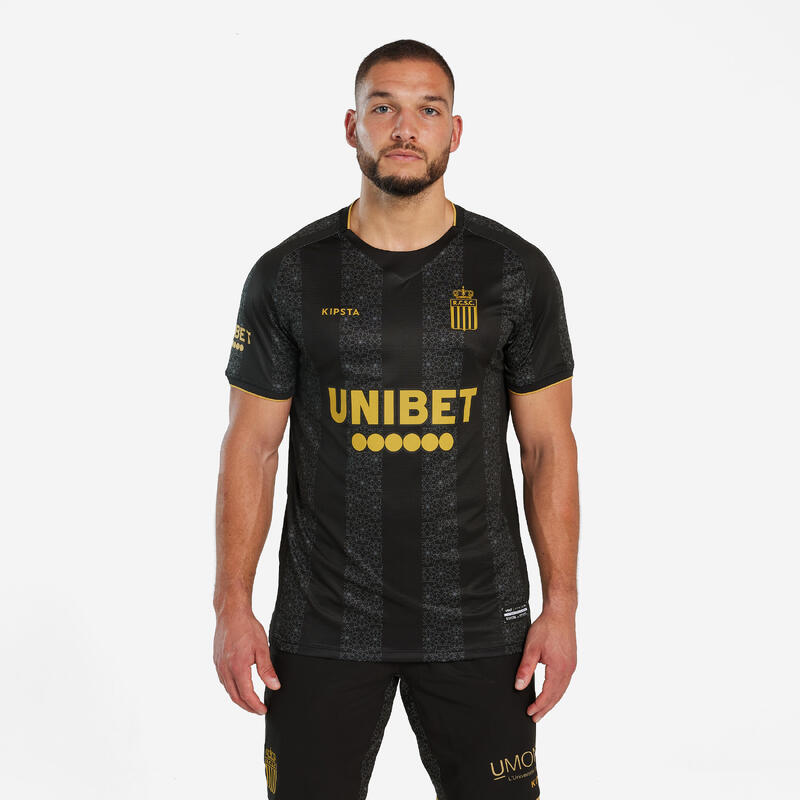 Third shirt Royal Charleroi SC 24/25 volwassenen beige met strepen