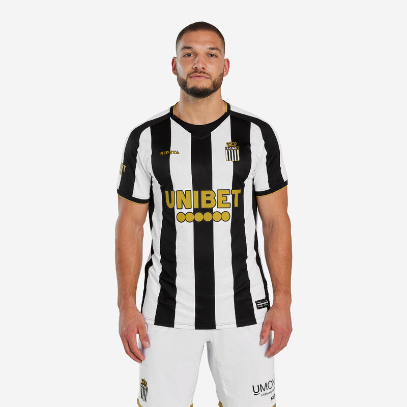 MAILLOT ROYAL CHARLEROI SC 3EME 24/25 ADULTE BEIGE ZEBRE