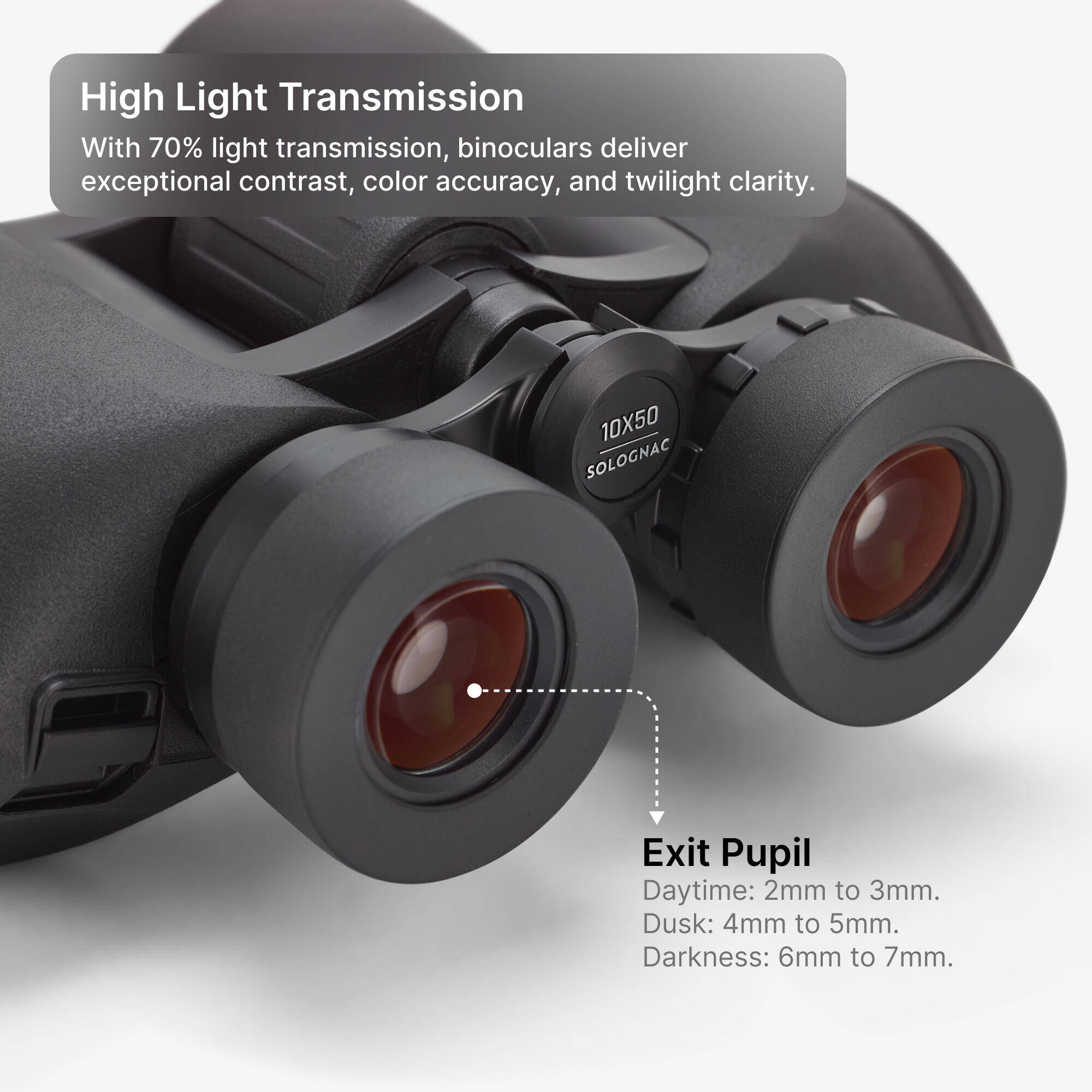 Binoculars Porro 100 10x50 - Black -  3