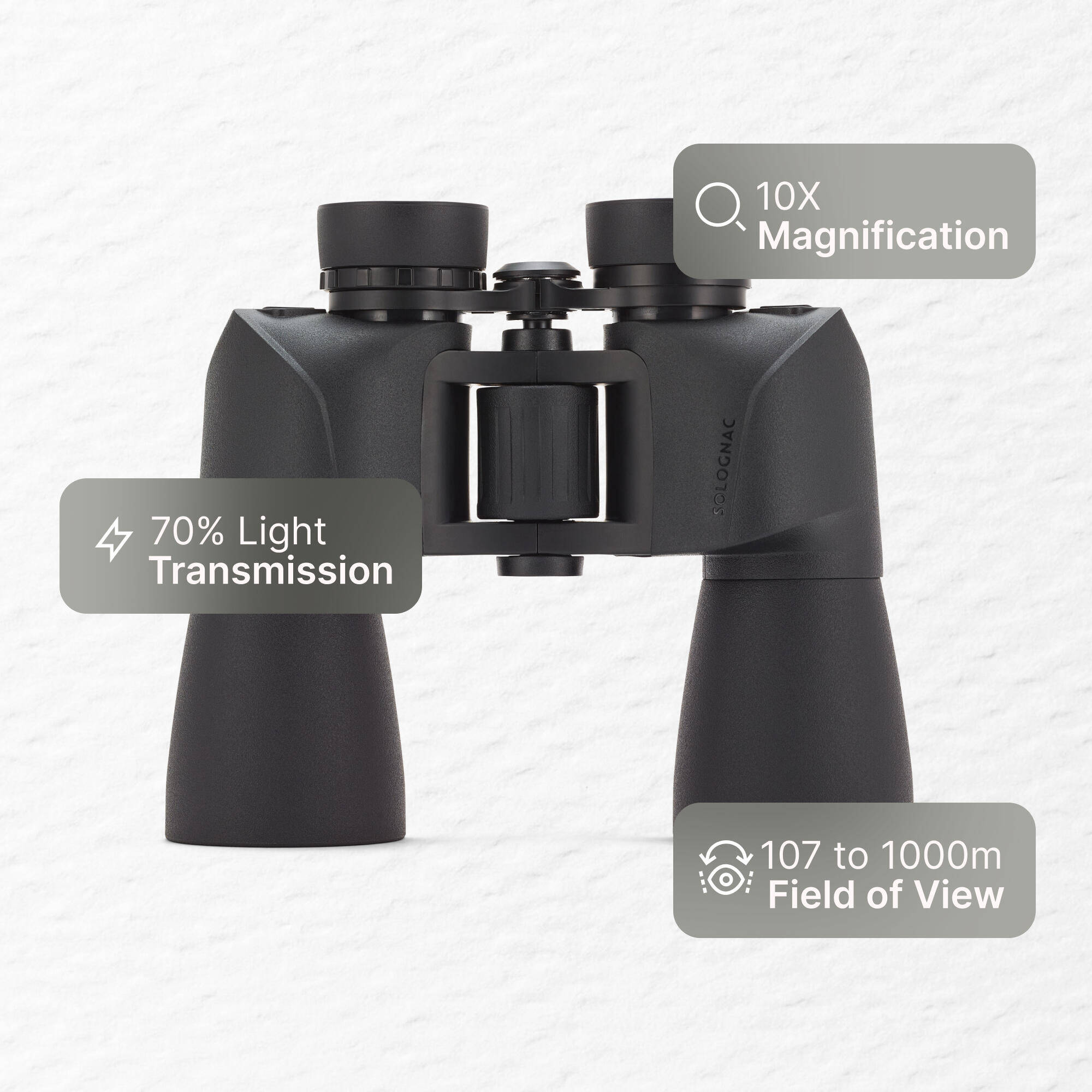 Binoculars Porro 100 10x50 - Black -  1