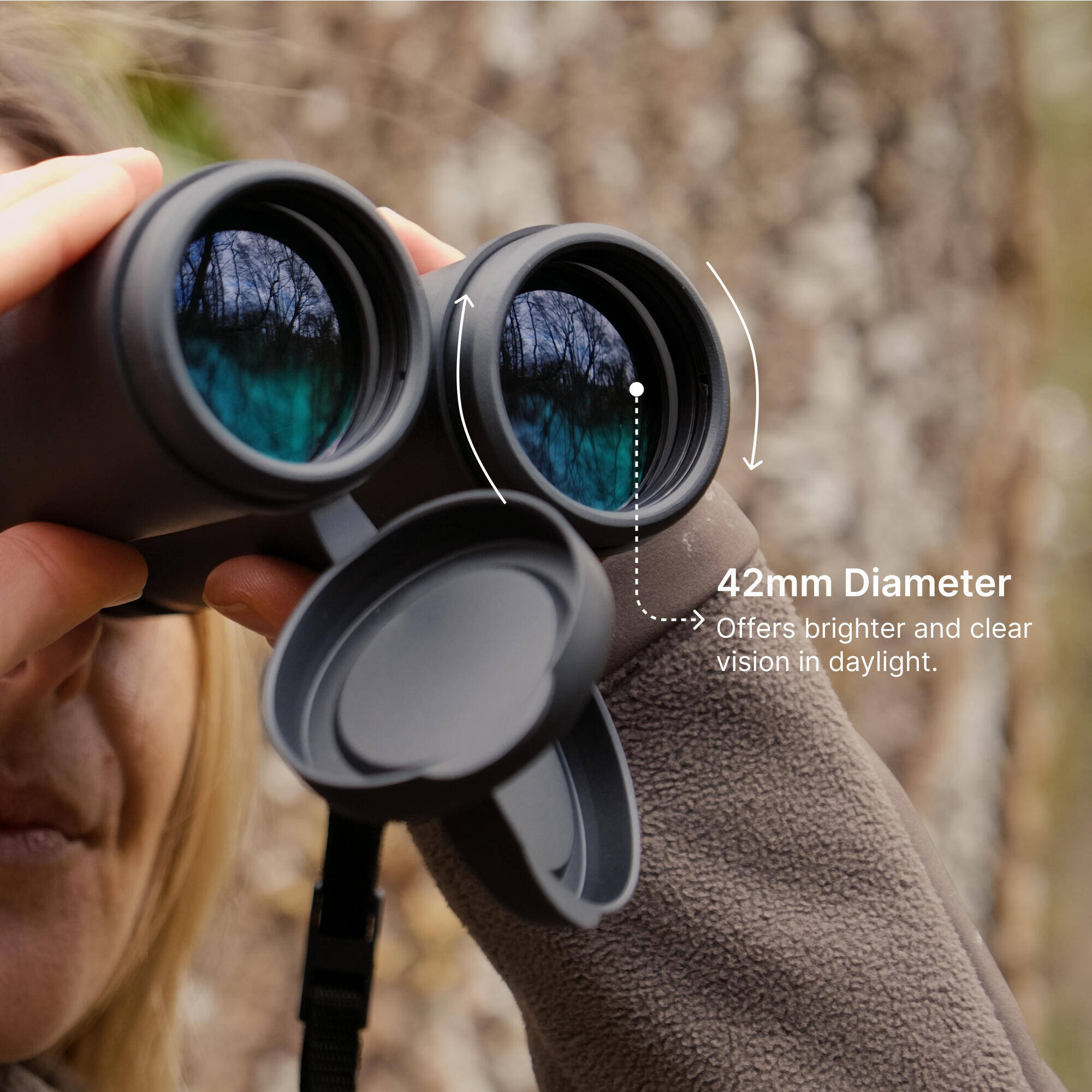 Wildlife Binoculars 100 10x42 Black -  4