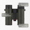 Waterproof binoculars 500 10x32 - khaki