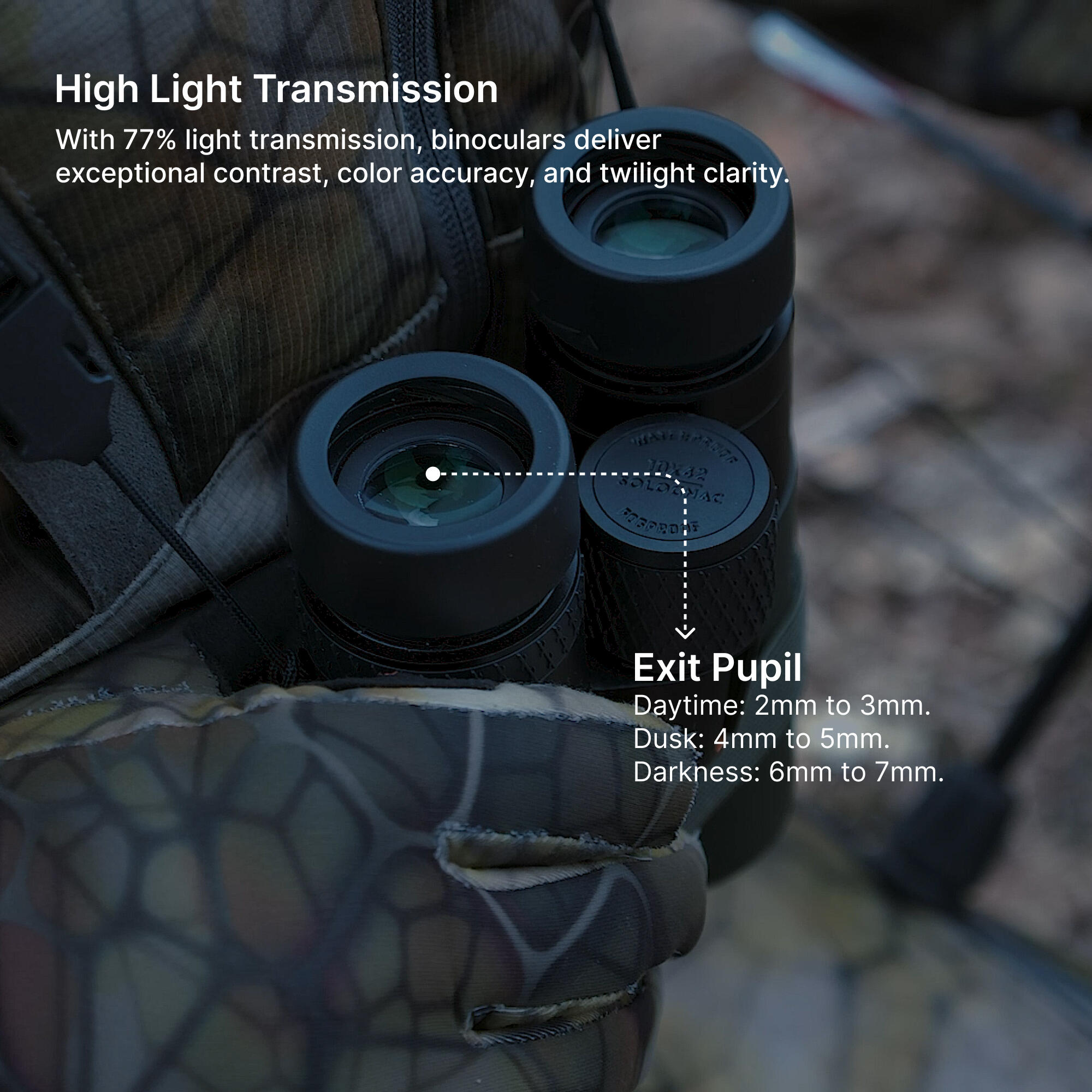 Wildlife Bird Watching Binoculars 500 8x42 - Black