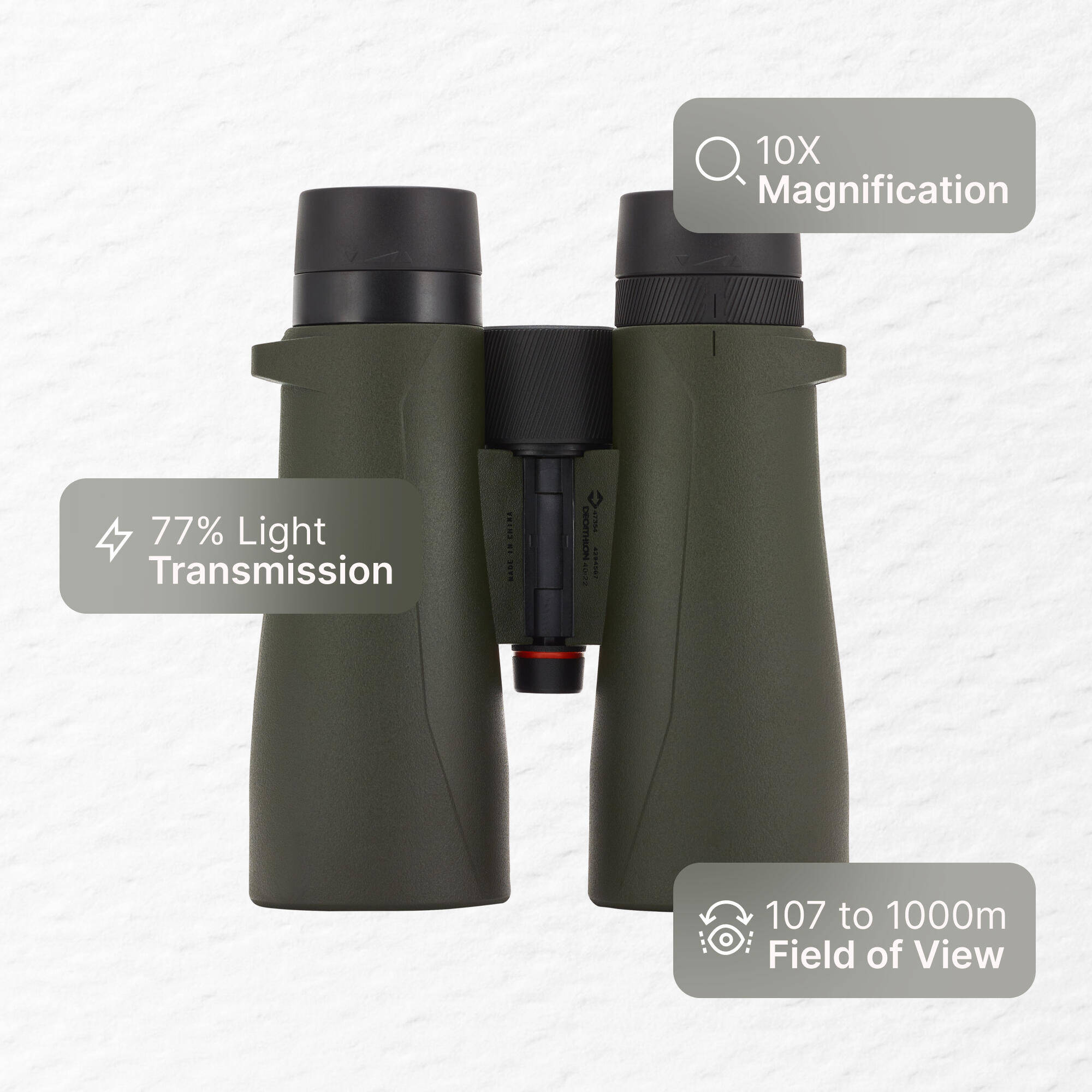 WATERPROOF BINOCULARS 500 10X50 - KHAKI -  1