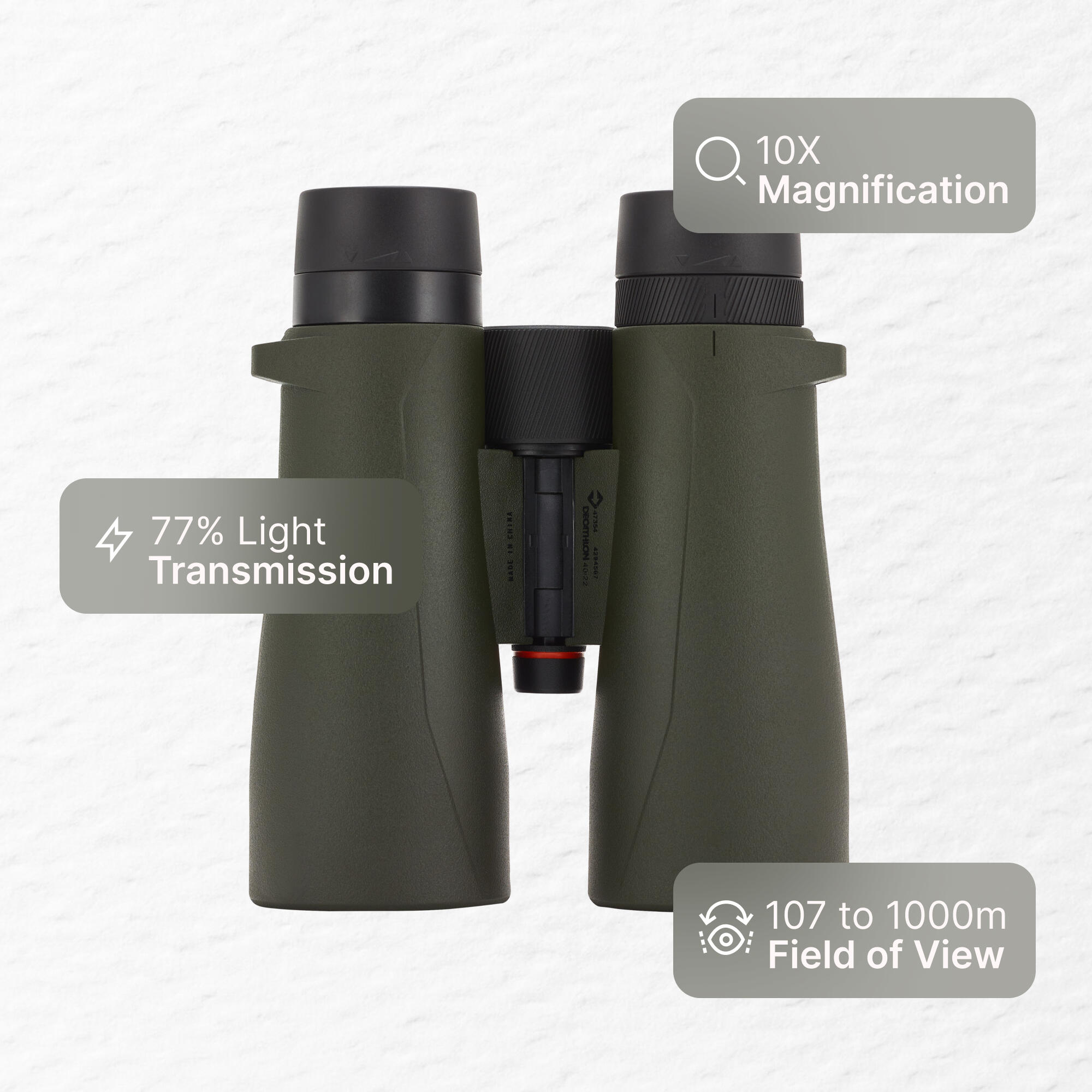 WATERPROOF BINOCULARS 500 10X50 - KHAKI
