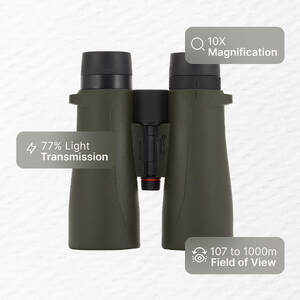 WATERPROOF BINOCULARS 500 10X50 - KHAKI