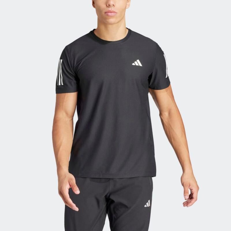T-shirt de Running respirant Homme, ADIDAS Own the run Noir
