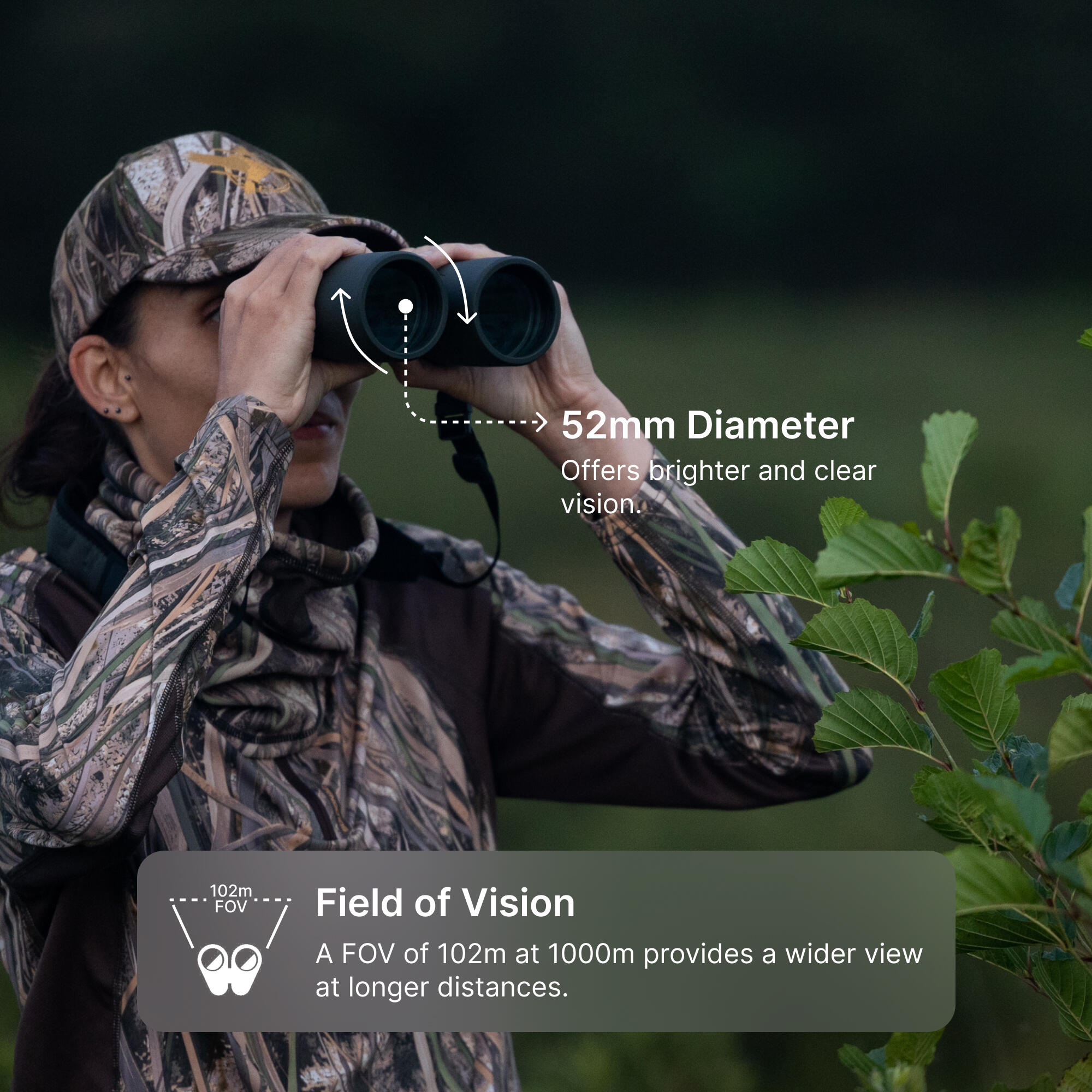 Wildlife Binoculars 900 8x56 - Khaki