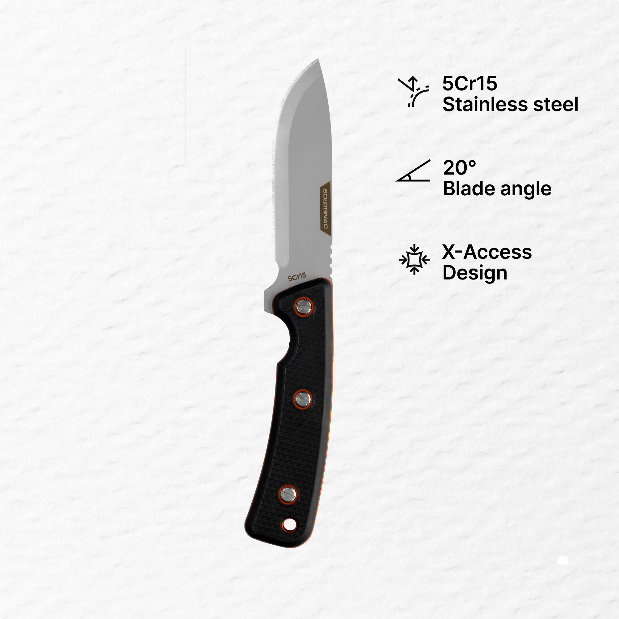 Sika 90 Grip Fixed Knife Black