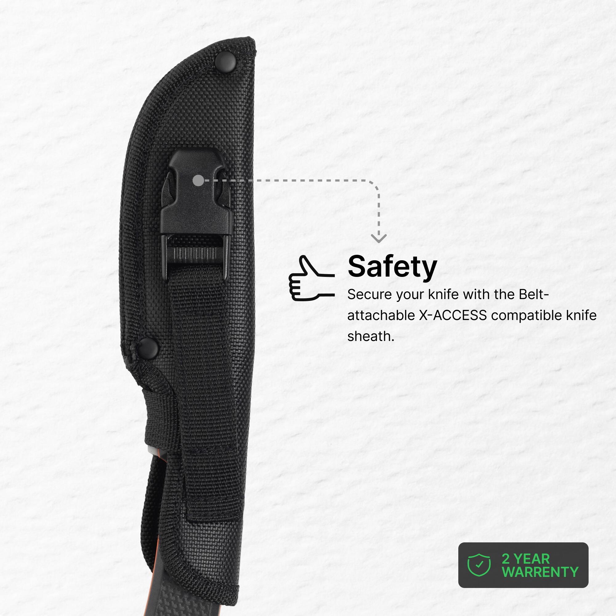 Lovecký nůž s pevnou čepelí 9 cm Sika 90 Grip černý 4/8