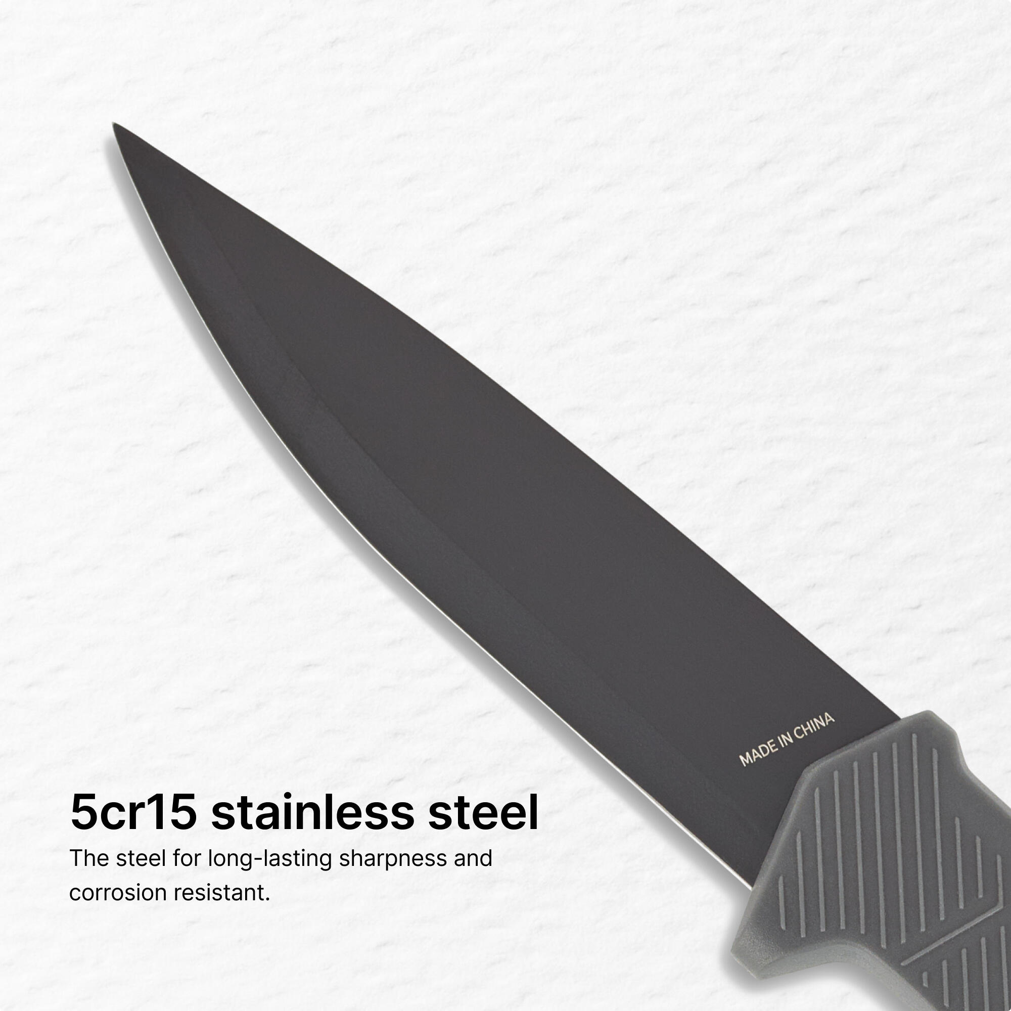 Multi-function Knife Sika 100 Grip Fixed Blade - Black