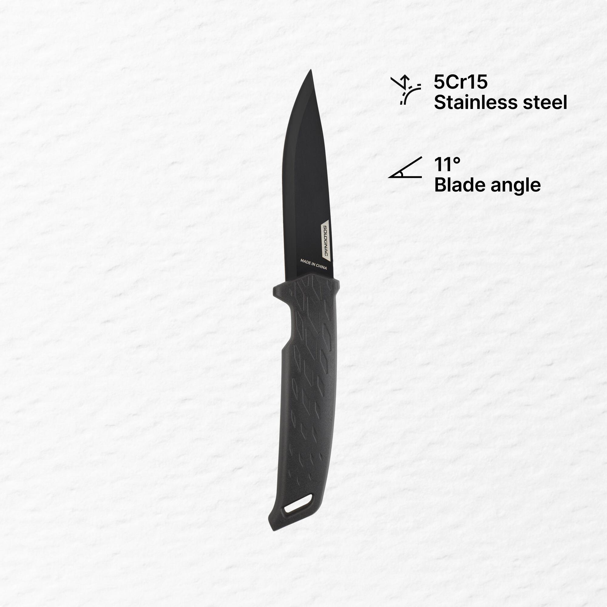 Multi-function Knife Sika 100 Grip Fixed Blade - Black