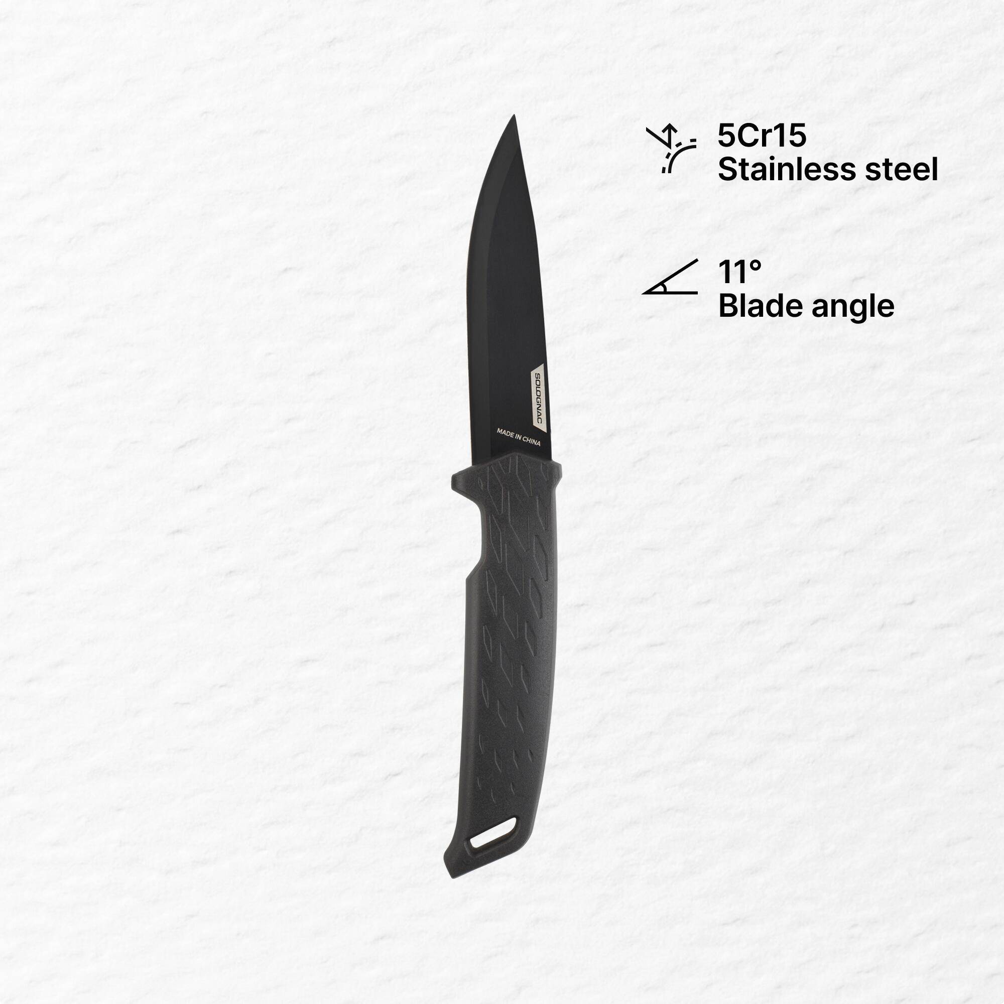 Multi-function Knife Sika 100 Grip Fixed Blade - Black -  1