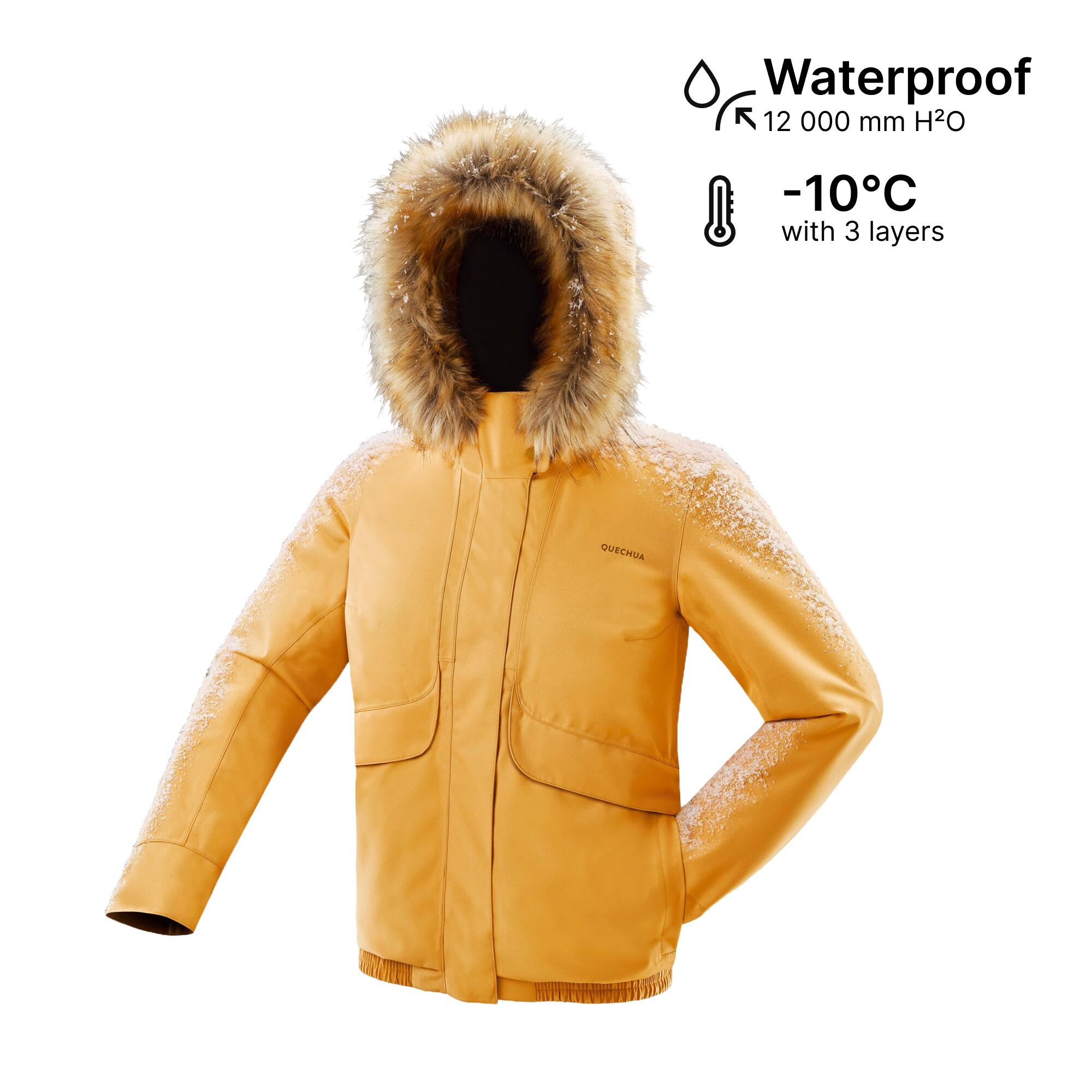 Women’s waterproof winter hiking jacket - SH500 -8°C