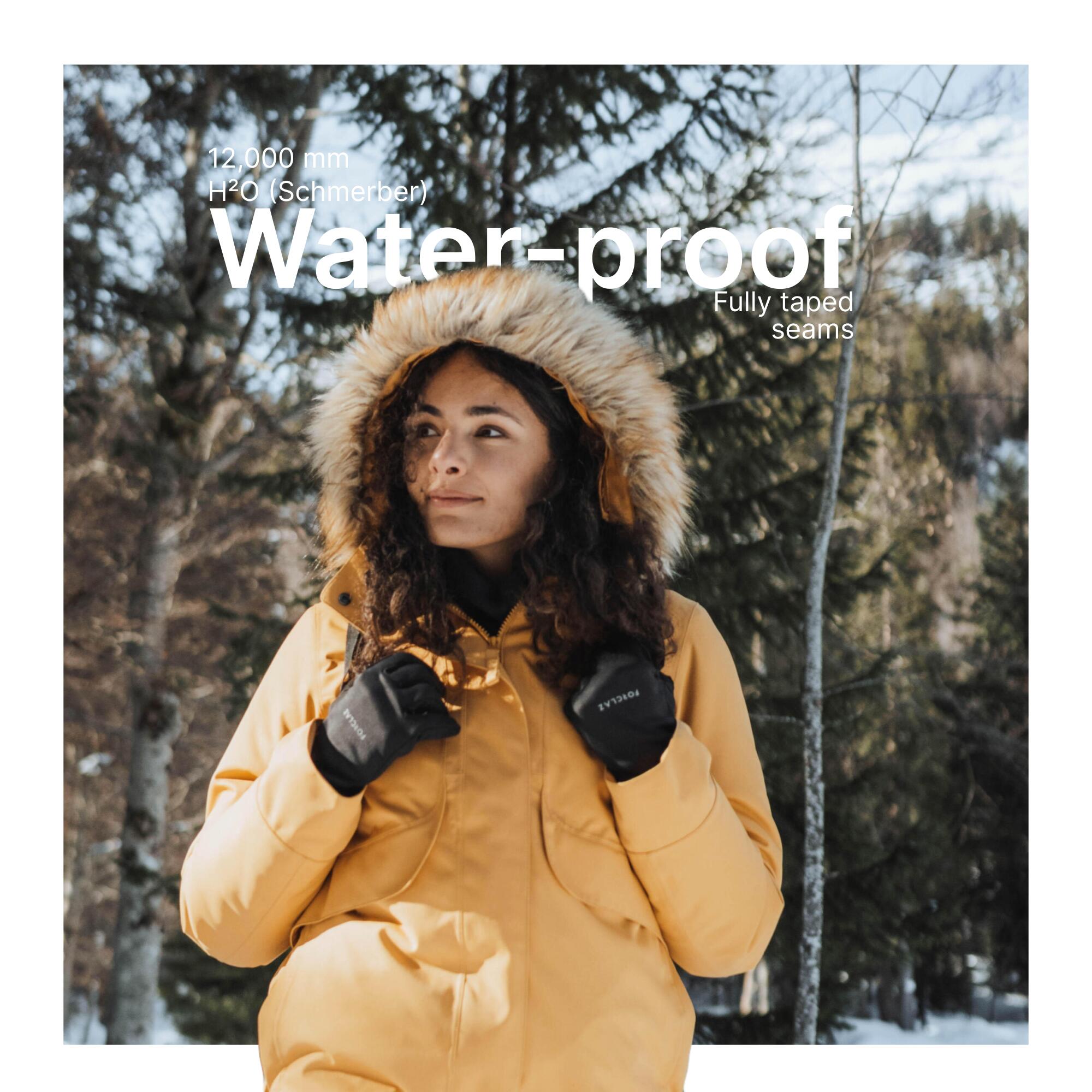 Women’s waterproof winter hiking jacket - SH500 -8°C