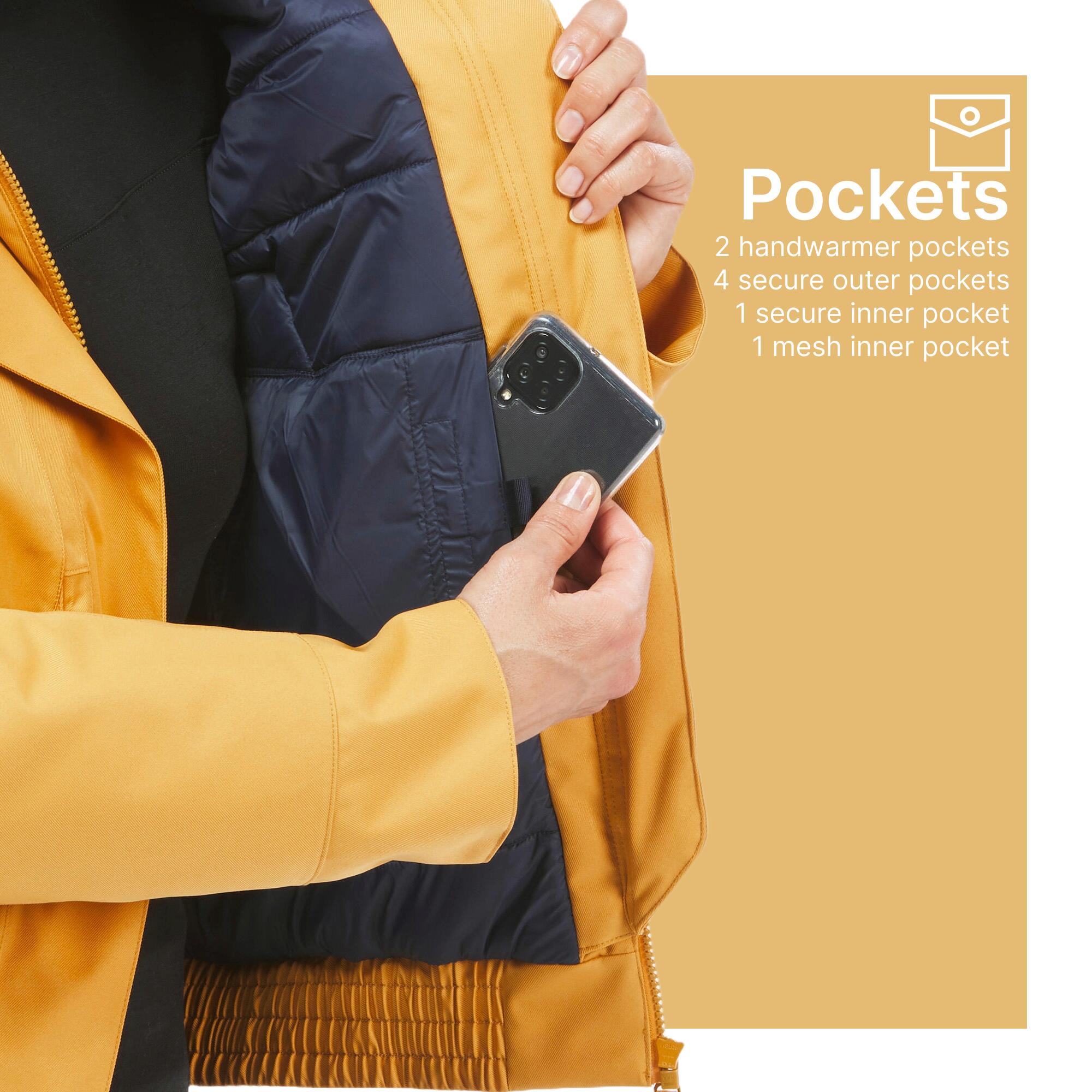 Women’s waterproof winter hiking jacket - SH500 -8°C