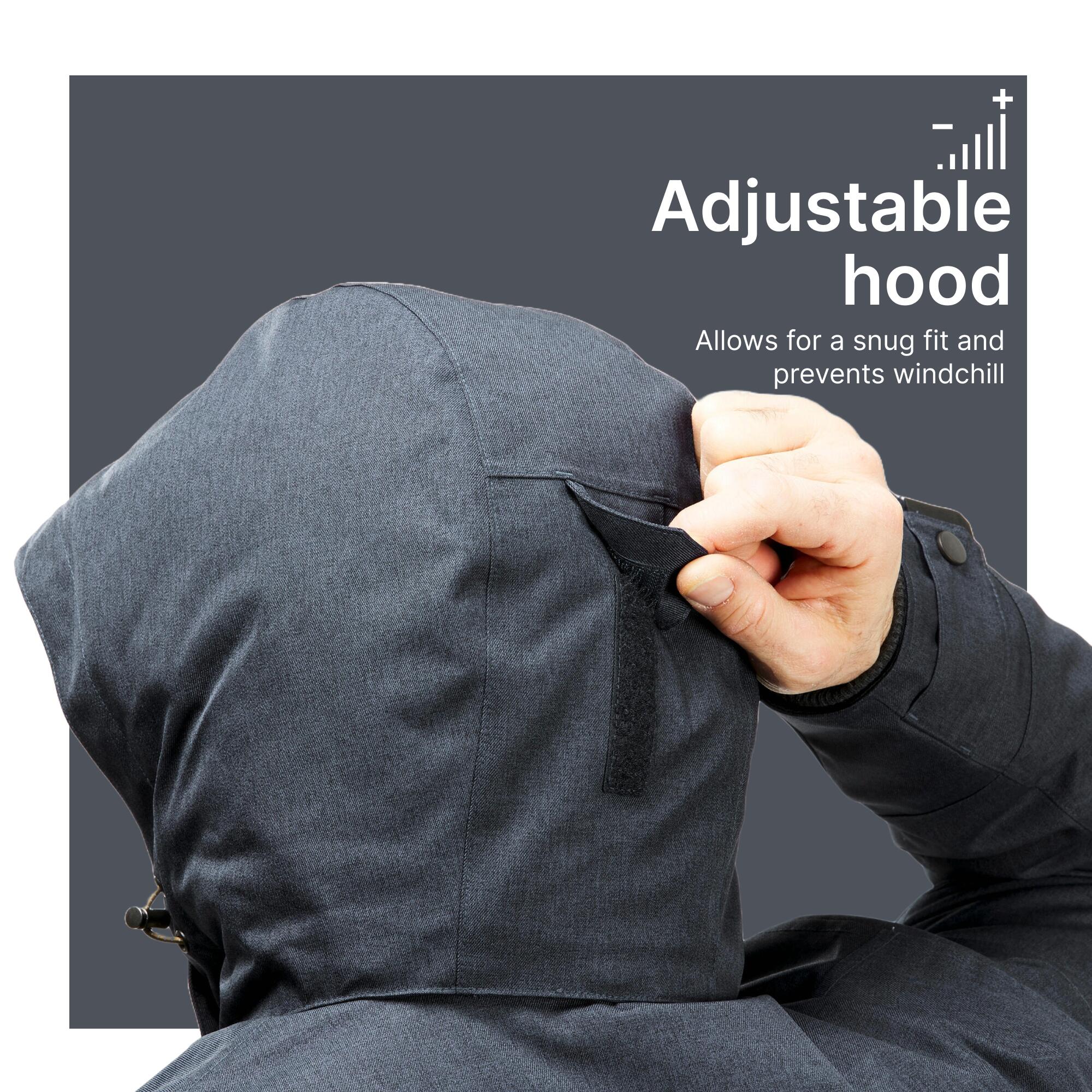 Men Winter Hiking Jacket SH500 Snow & Waterproof -10°C Black