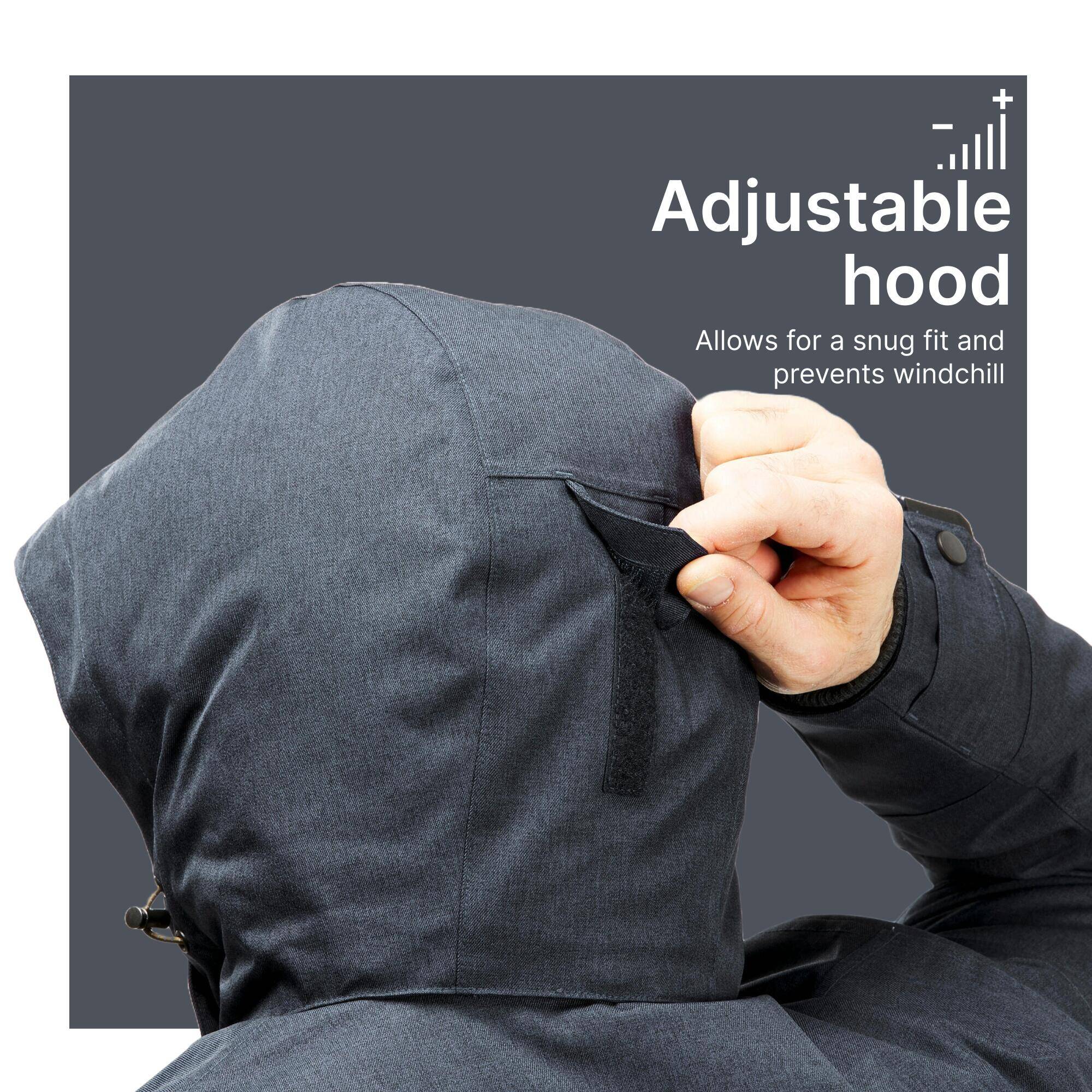 Men Winter Hiking Jacket SH500 Snow & Waterproof -10°C Black -  4