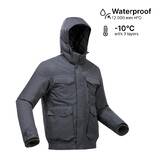 Men Winter Hiking Jacket SH500 Snow & Waterproof -10°C Black