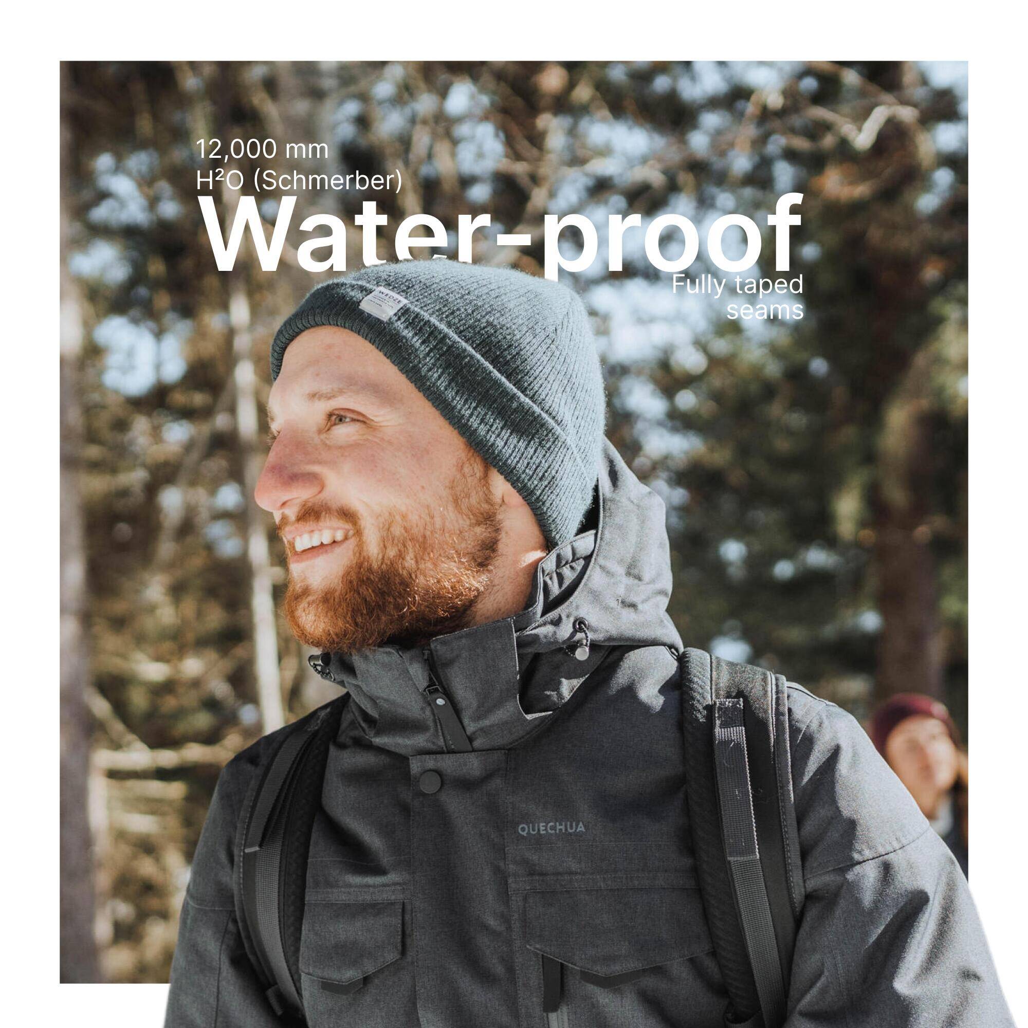 Men Winter Hiking Jacket SH500 Snow & Waterproof -10°C Black -  3