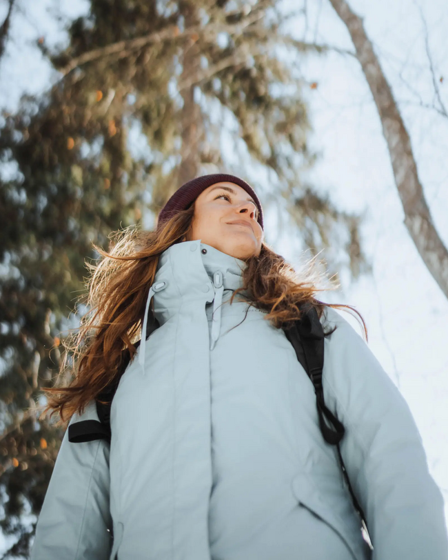 Women’s hiking waterproof winter jacket - SH500 -10°C