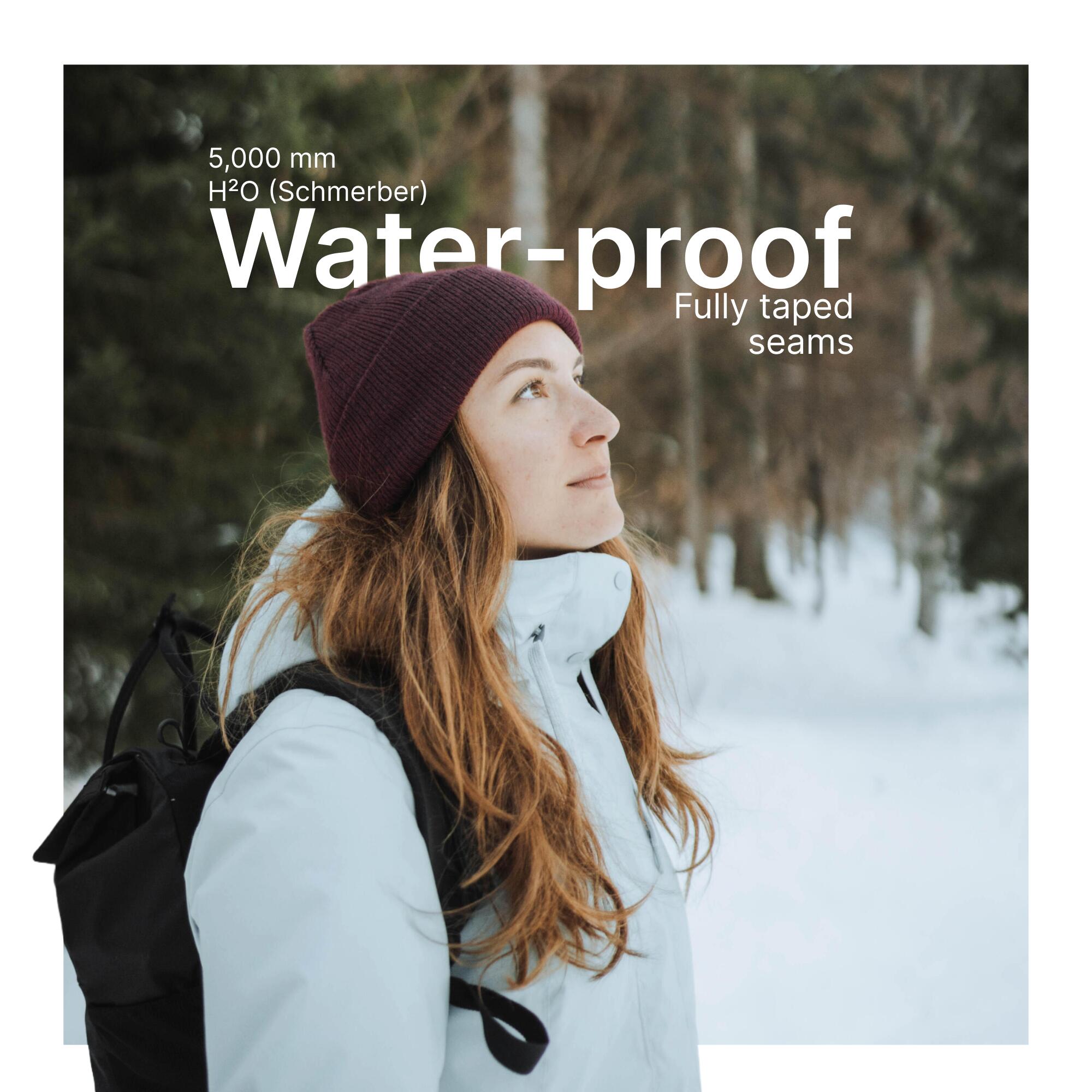 Women’s waterproof hiking jacket -10°C, NH500 - Blue