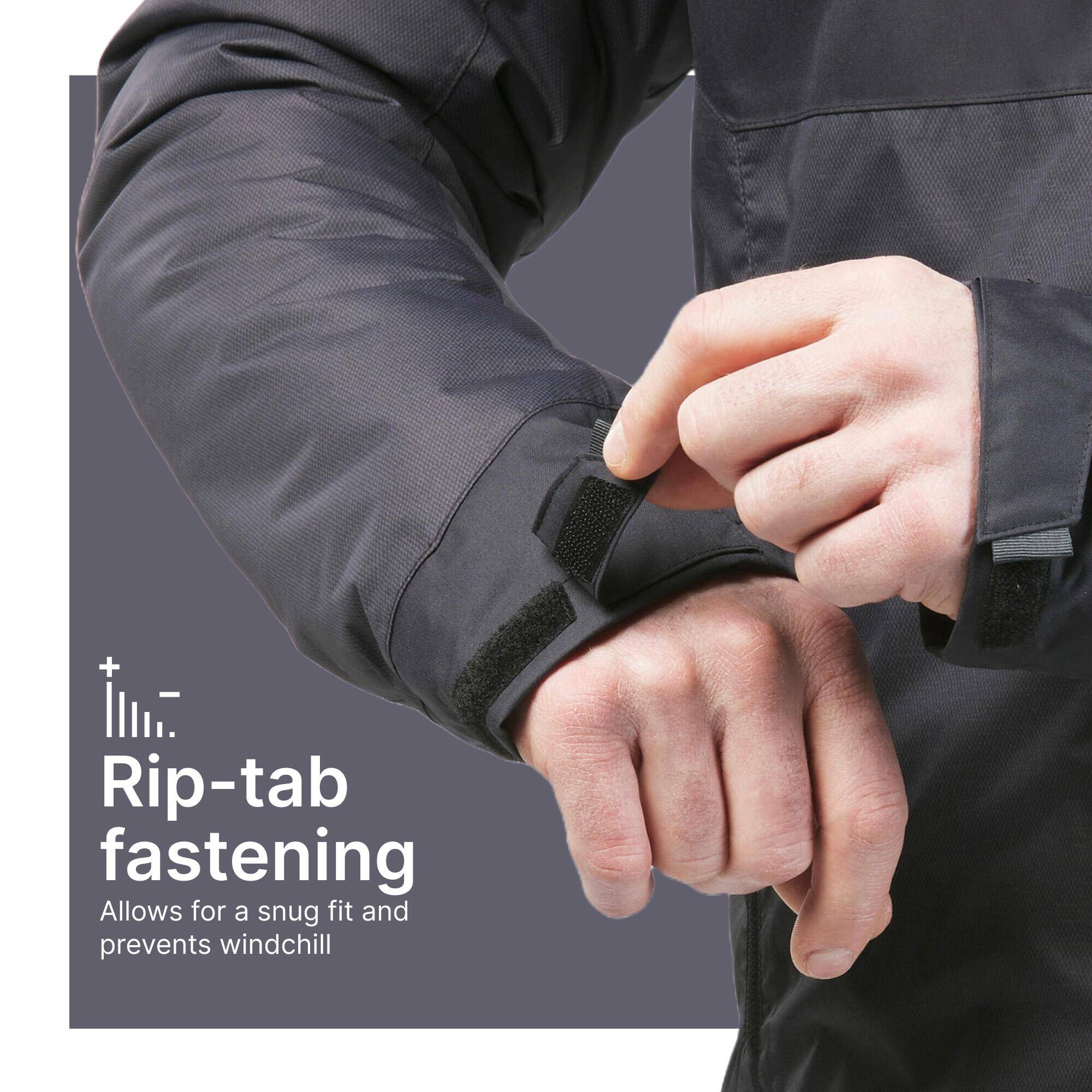 Men’s Waterproof Winter Hiking Jacket Comfortable Upto-10°C - NH500 Warm Black -  4