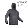 Men’s Waterproof Winter Hiking Jacket Comfortable Upto-10°C - NH500 Warm Black