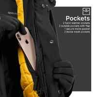 Men’s waterproof hiking parka -20°C, NH900 - Black