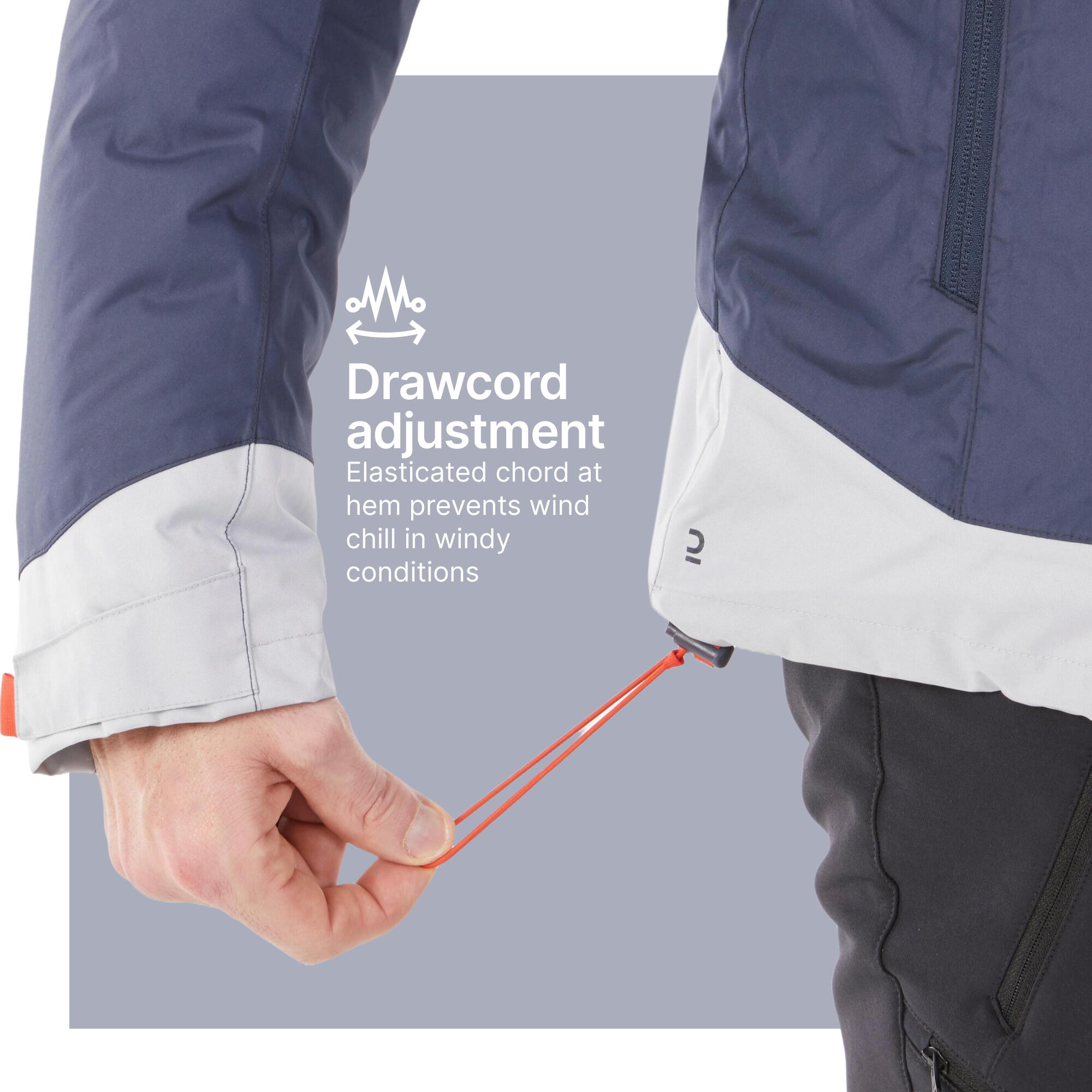 Men’s Waterproof Hiking Jacket -10°C NH500 - Grey