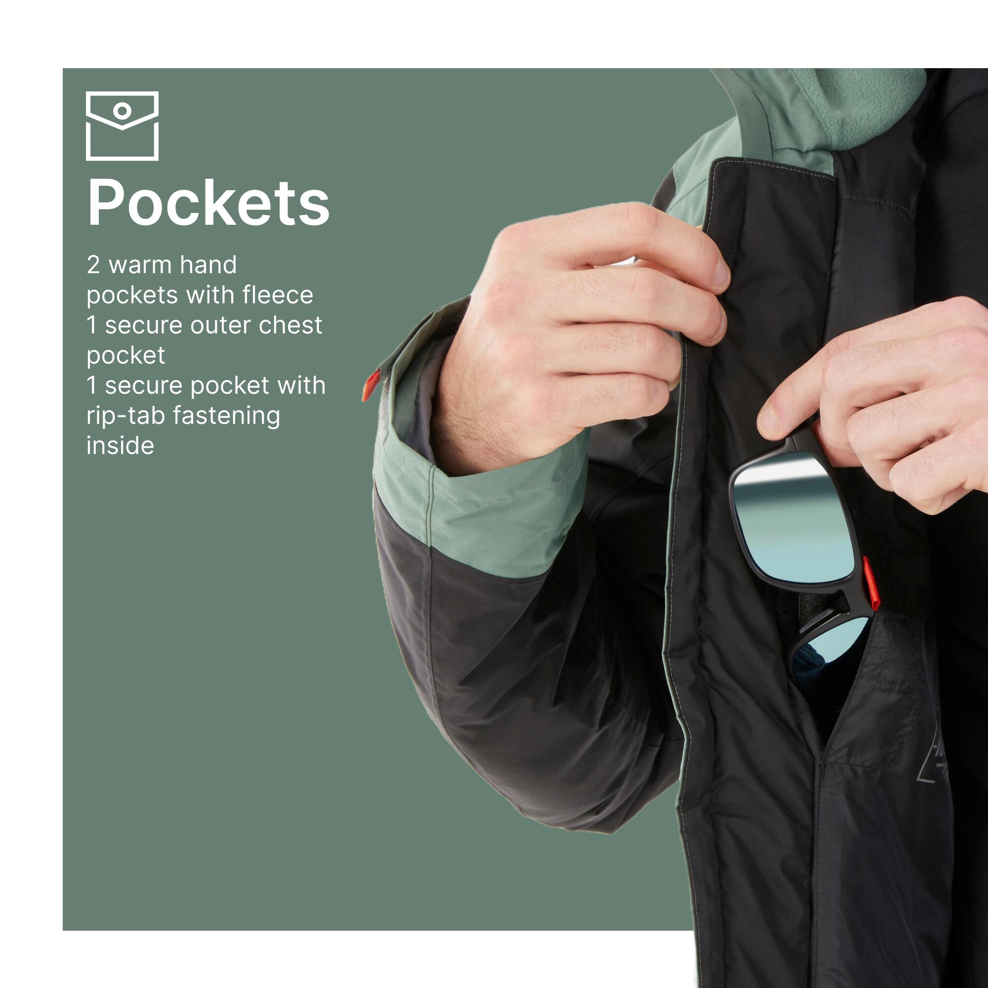 Men’s hiking waterproof winter jacket - SH500 -10°C