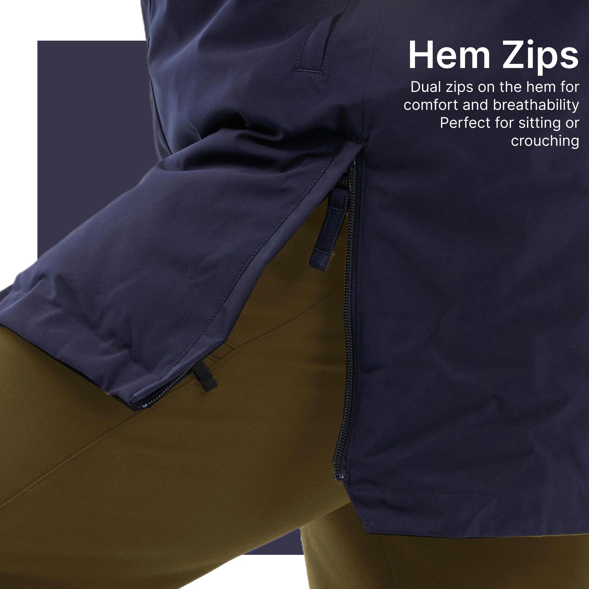 Men’s waterproof hiking parka -10°C, NH500 - Blue