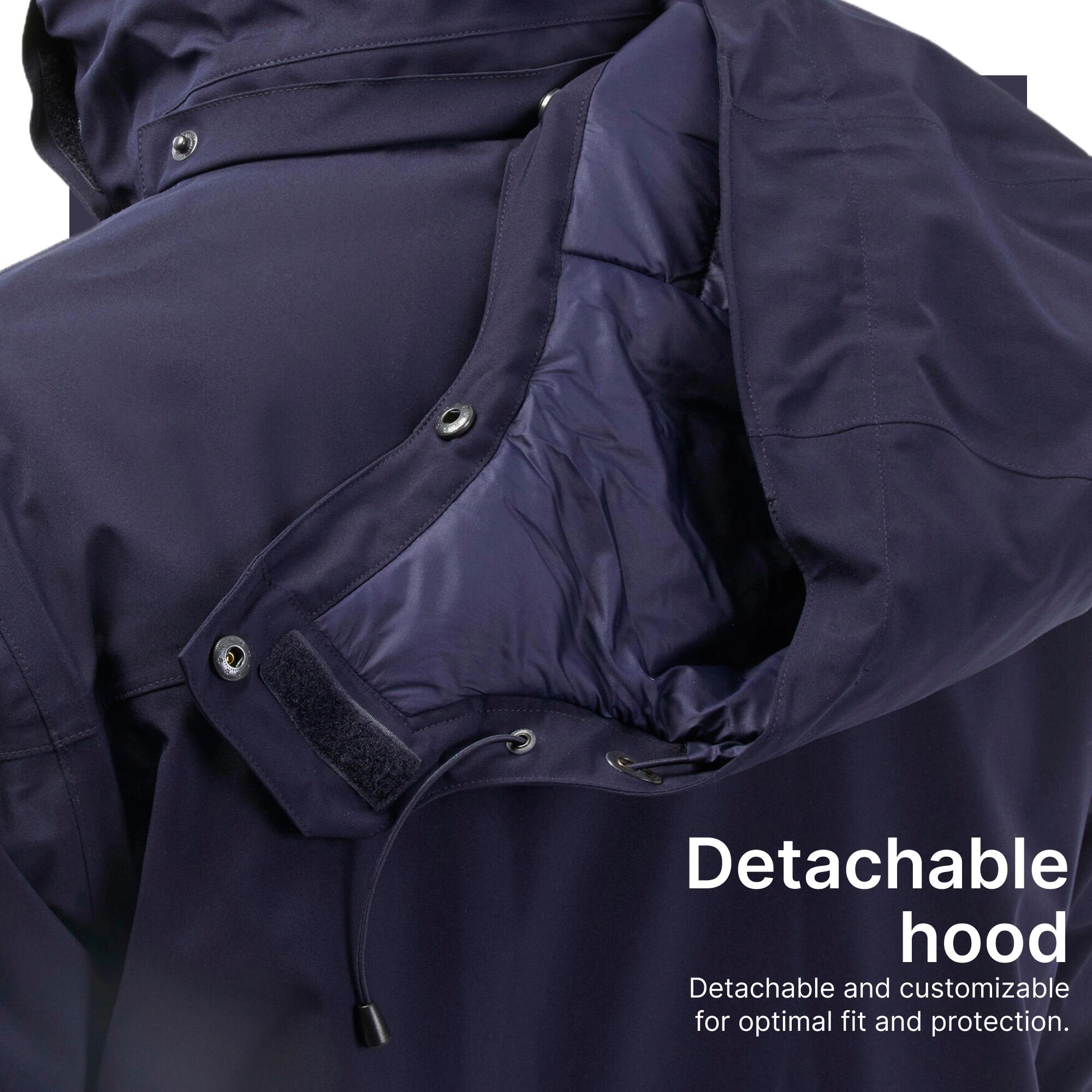 Men’s waterproof hiking parka -10°C, NH500 - Blue