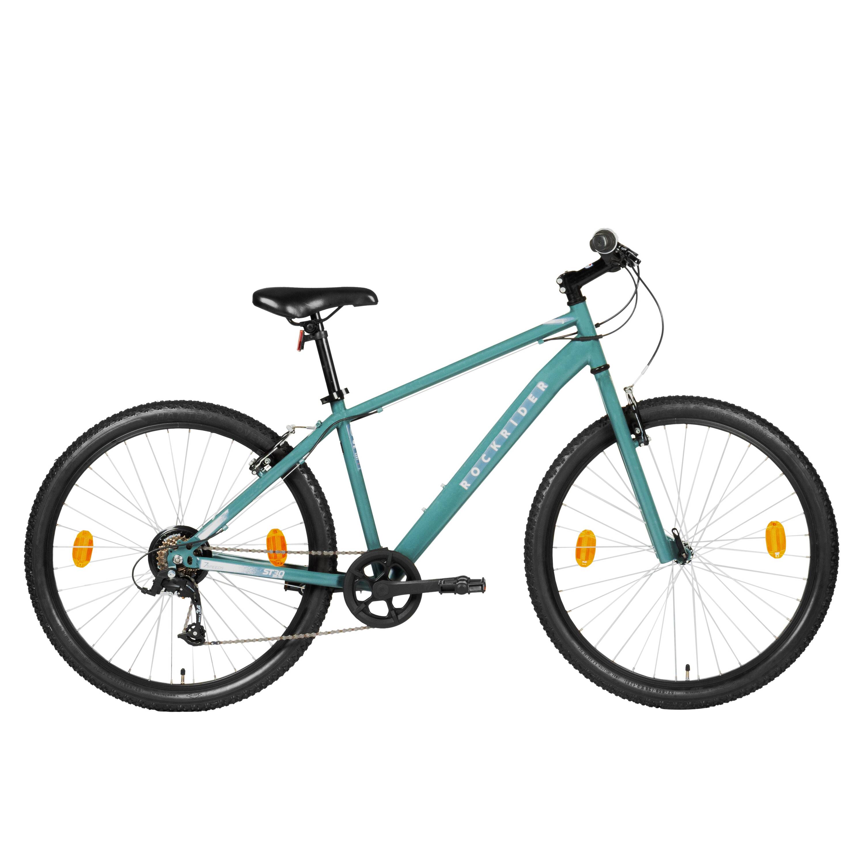 Mountain Bike Rockrider ST30 - 7 Speed, MTB Tyres, Unisex Frame, V-Brakes -  1