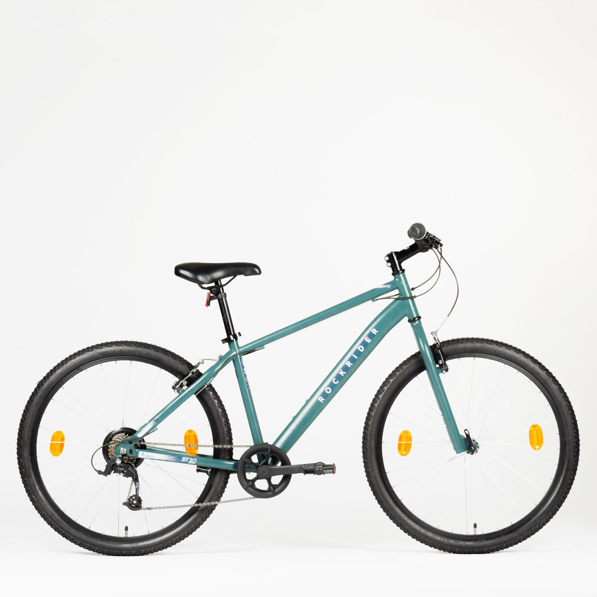 Mountain Bike Rockrider ST30 7 Speed MTB Tyres Unisex Frame V Brakes