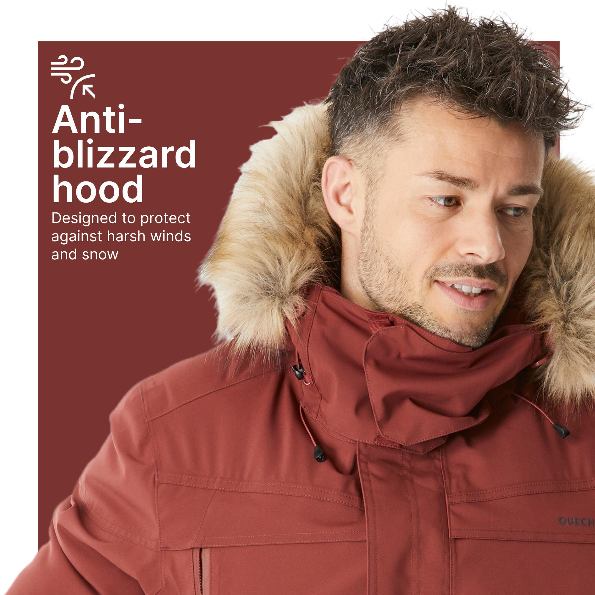 Men’s waterproof hiking parka -20°C, NH900 - Brown 17/17