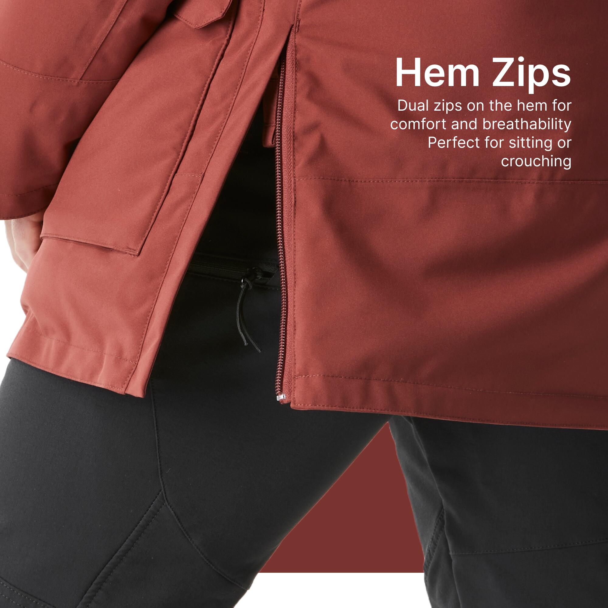 Men’s waterproof hiking parka -20°C, NH900 - Brown 16/17