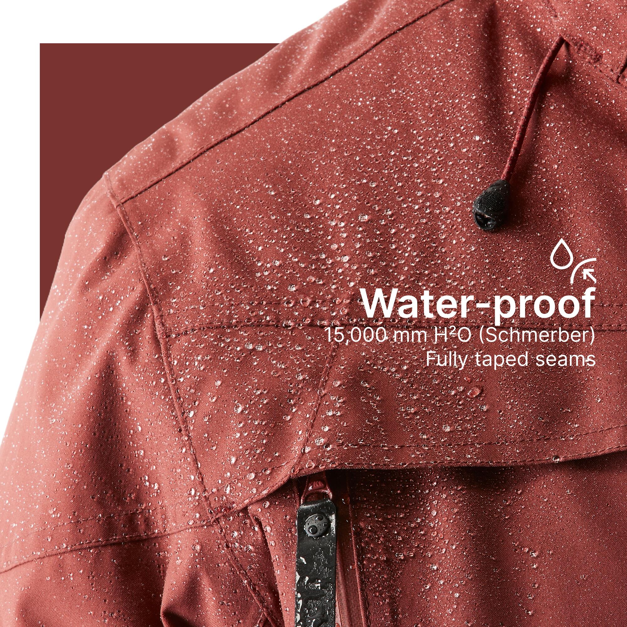 Men’s waterproof hiking parka -20°C, NH900 - Brown 10/17