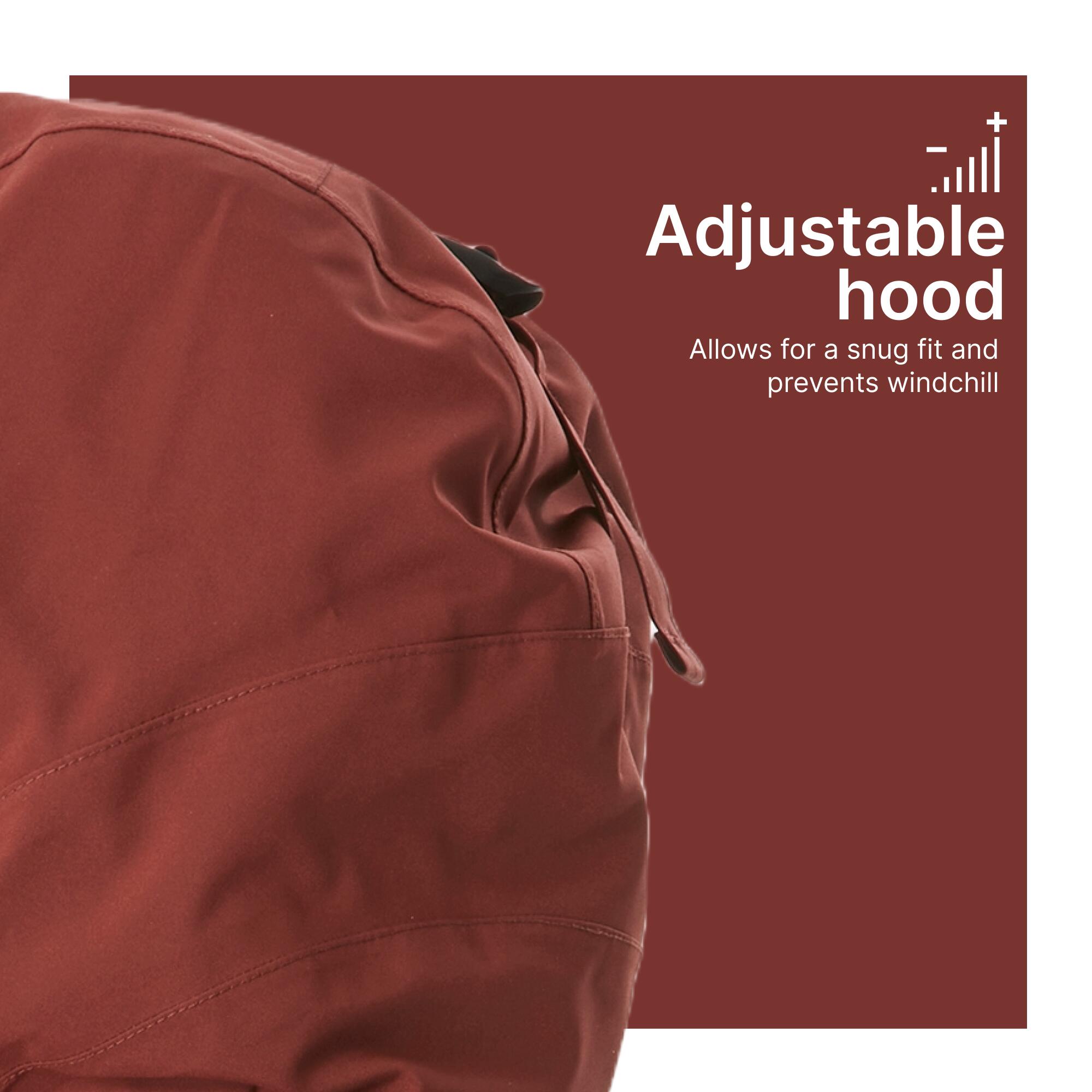 Men’s waterproof hiking parka -20°C, NH900 - Brown 13/17