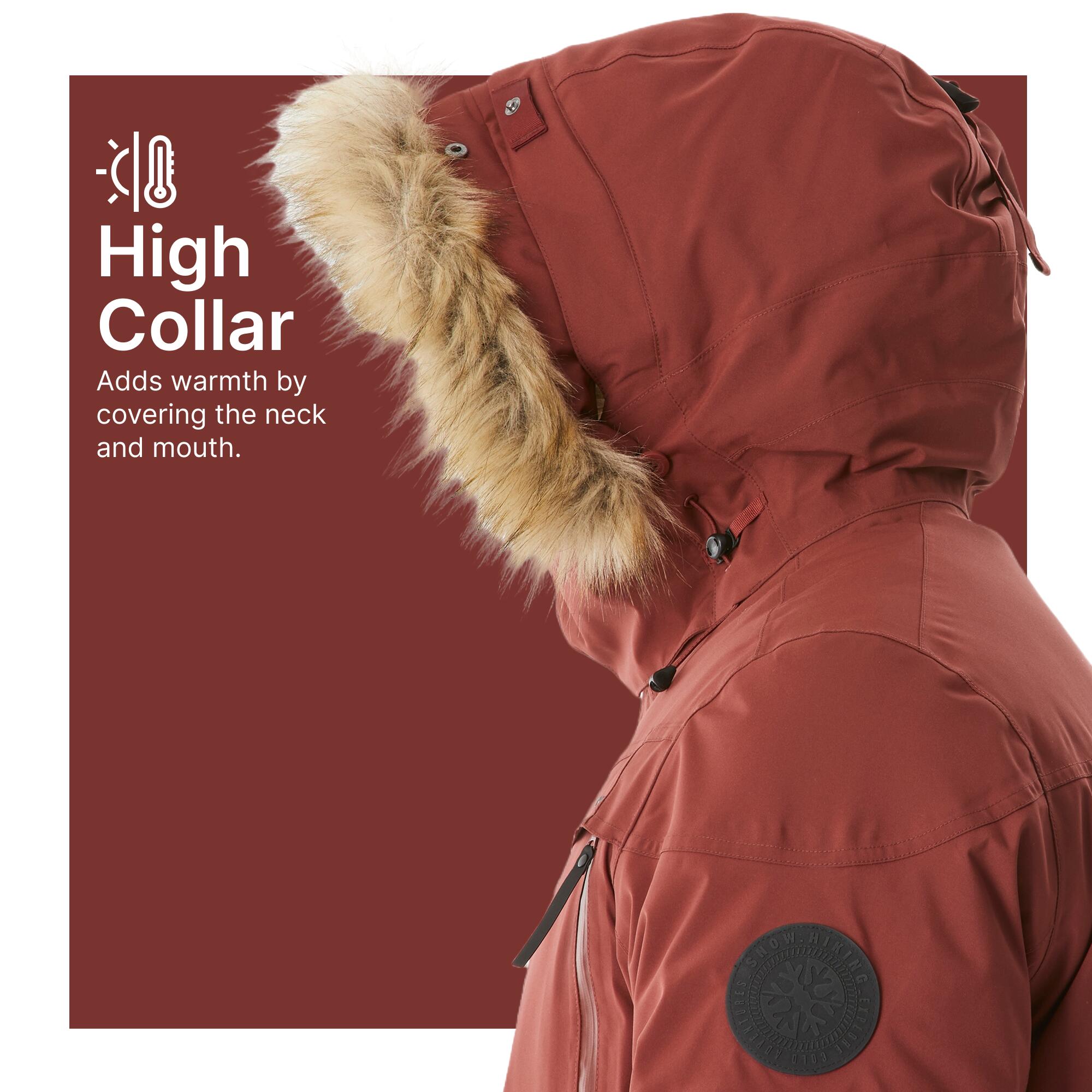 Men’s waterproof hiking parka -20°C, NH900 - Brown 15/17