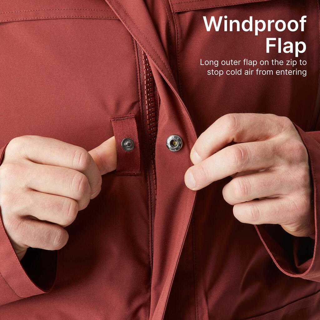 Men’s waterproof hiking parka -20°C, NH900 - Blue
